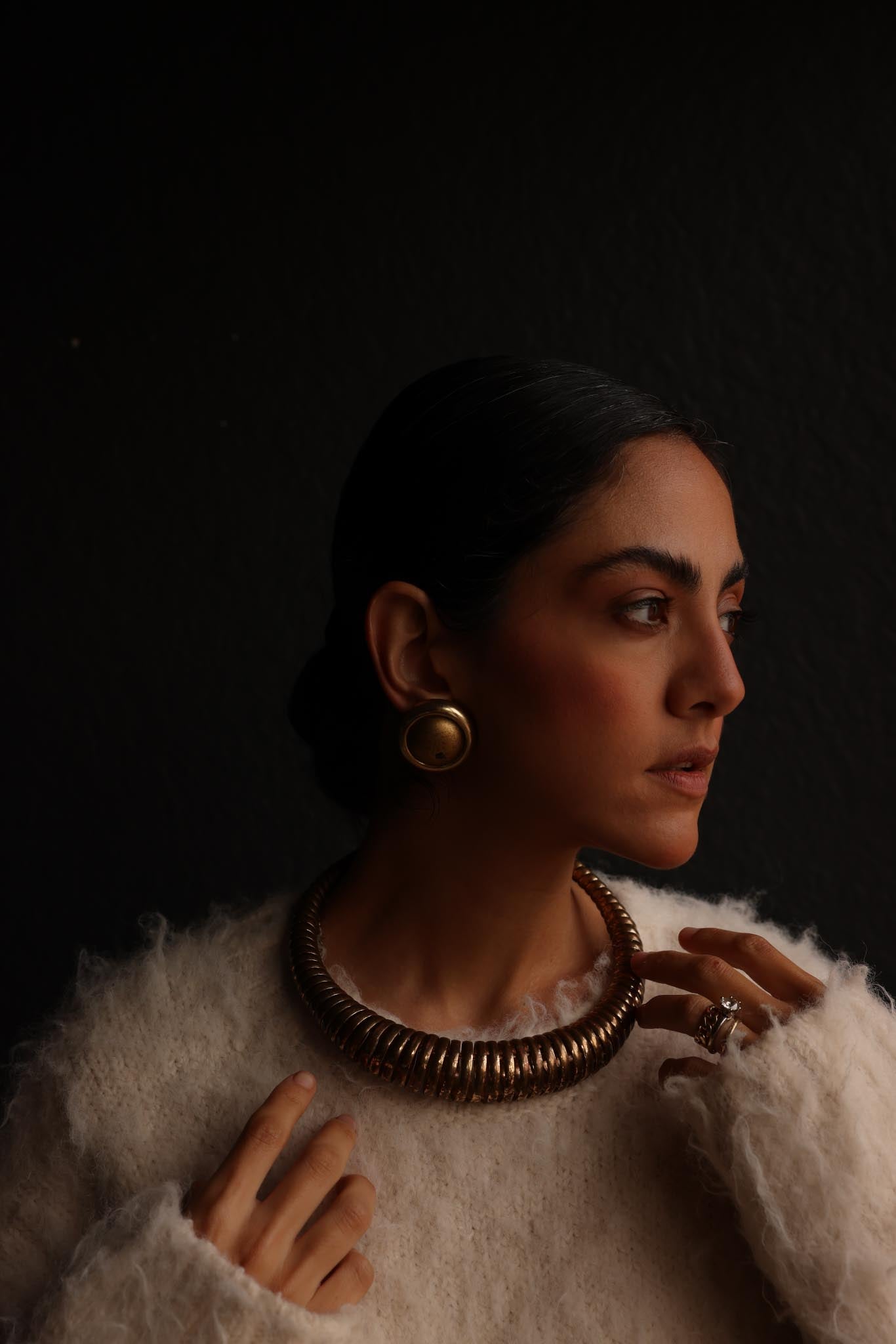Golden Horizon Brass Necklace|Vintage Baazaar 