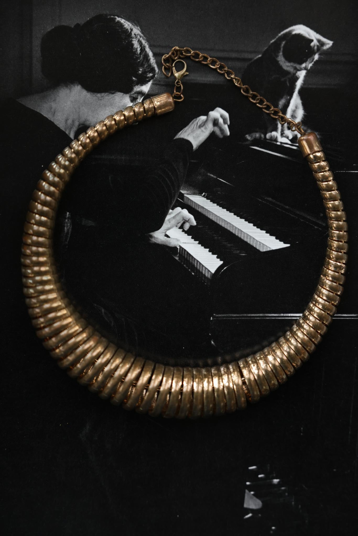 Golden Horizon Brass Necklace|Vintage Baazaar 