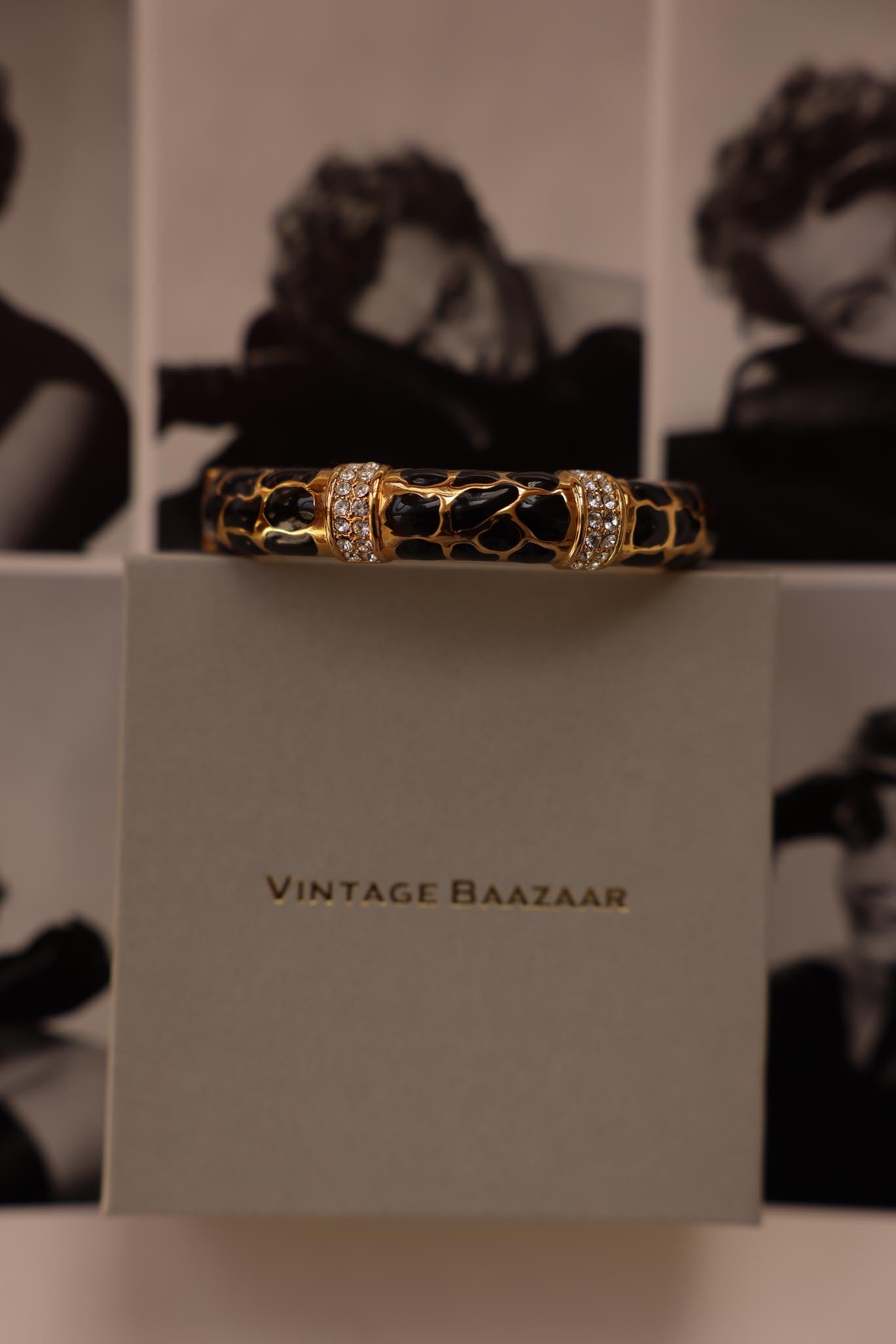 KJL Leopard Enamel Bracelet|Vintage Baazaar 