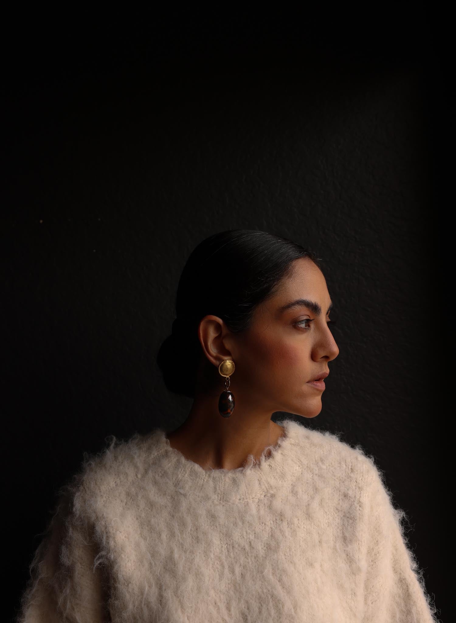 Matte Gold Leopard Drop Earrings|Vintage Baazaar 