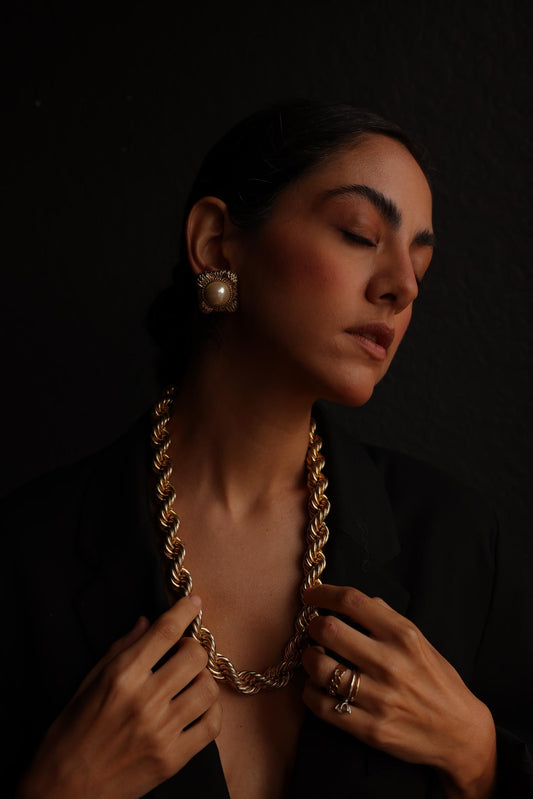 Napier Rope Chain Necklace|Vintage Baazaar 