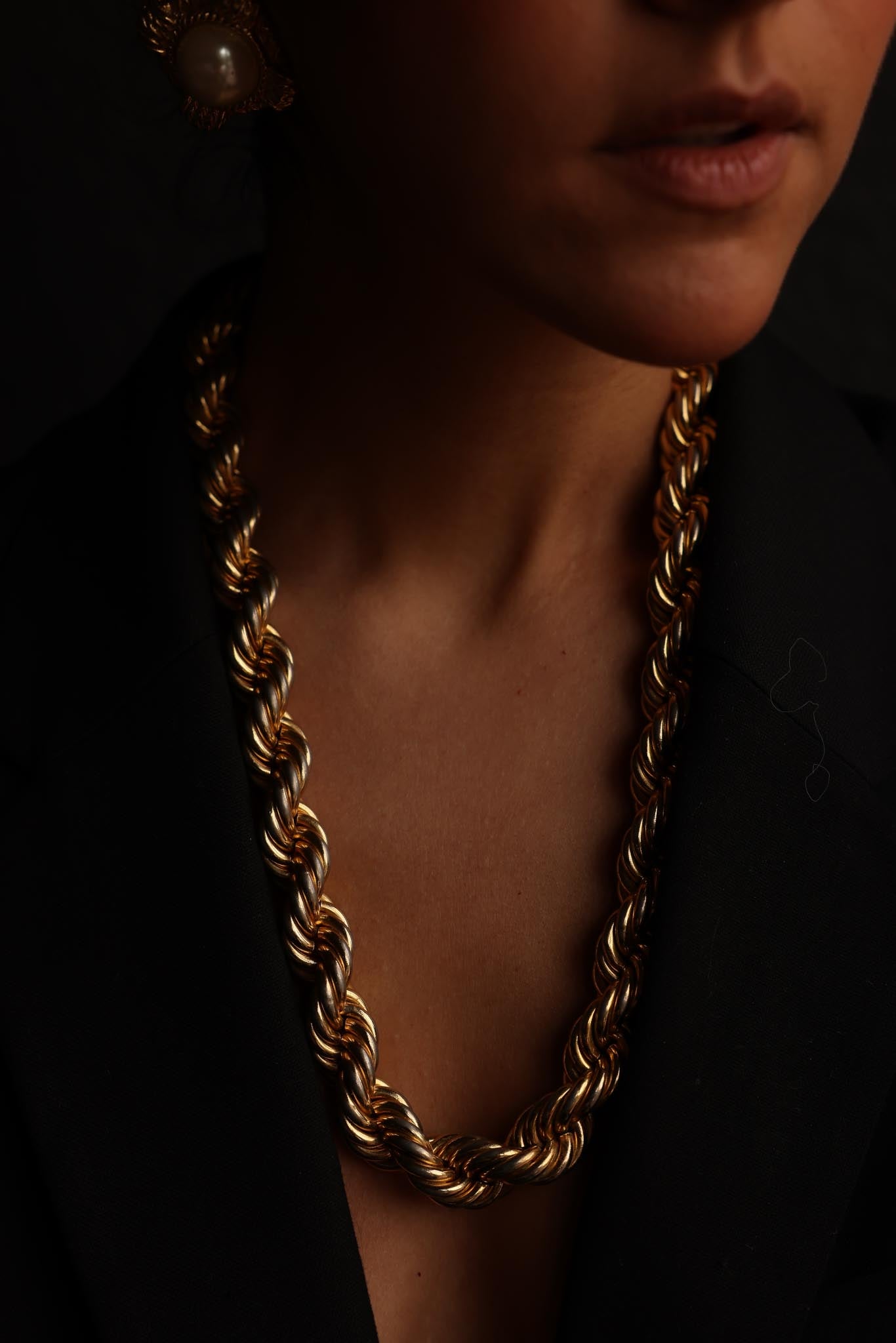 Napier Rope Chain Necklace|Vintage Baazaar 