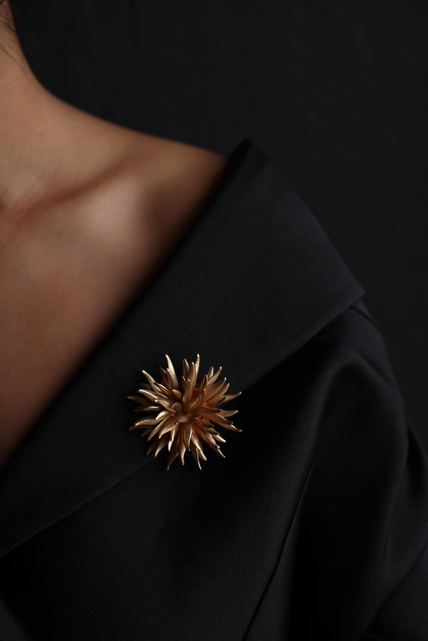 Golden Burst Brooch