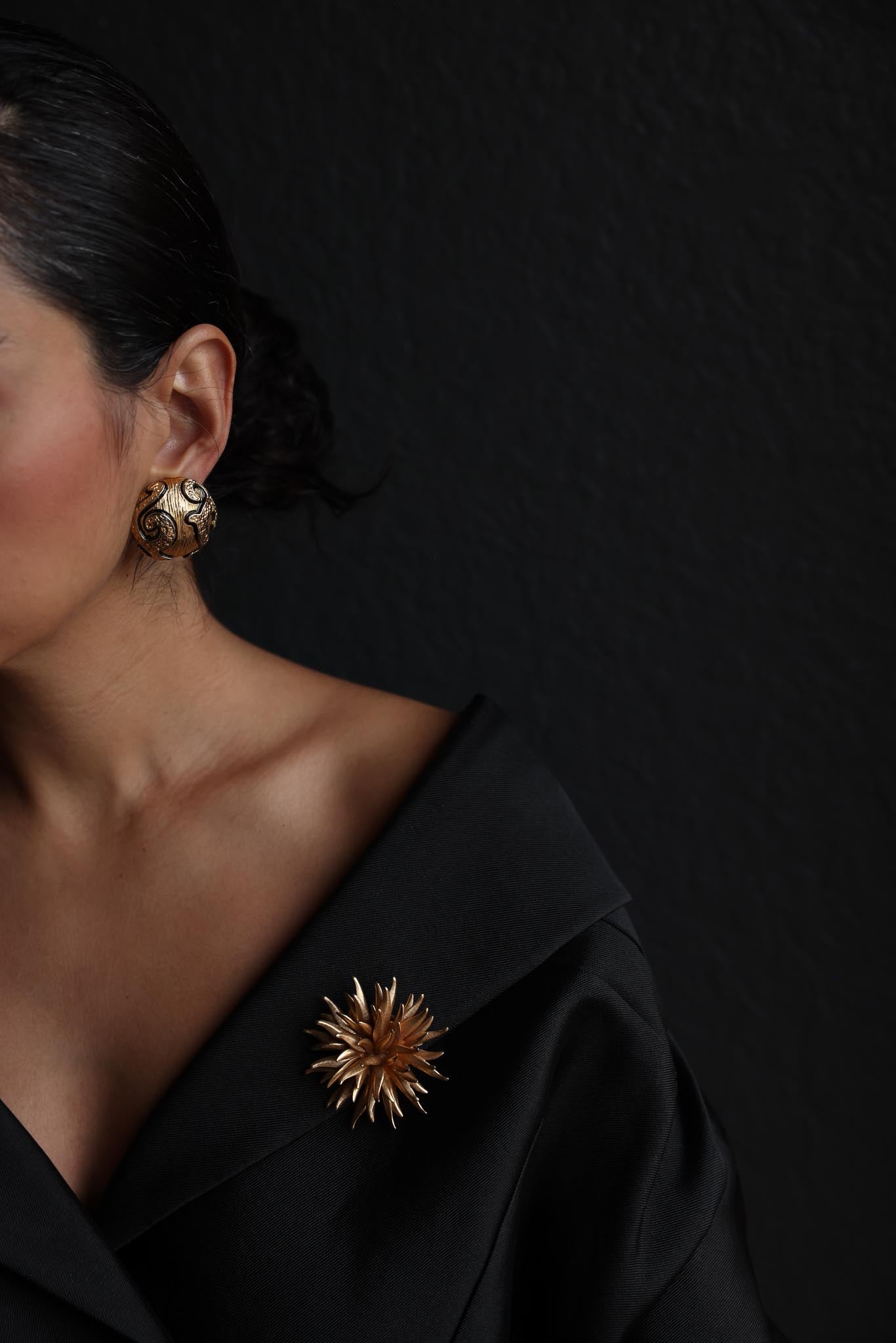 Golden Burst Brooch
