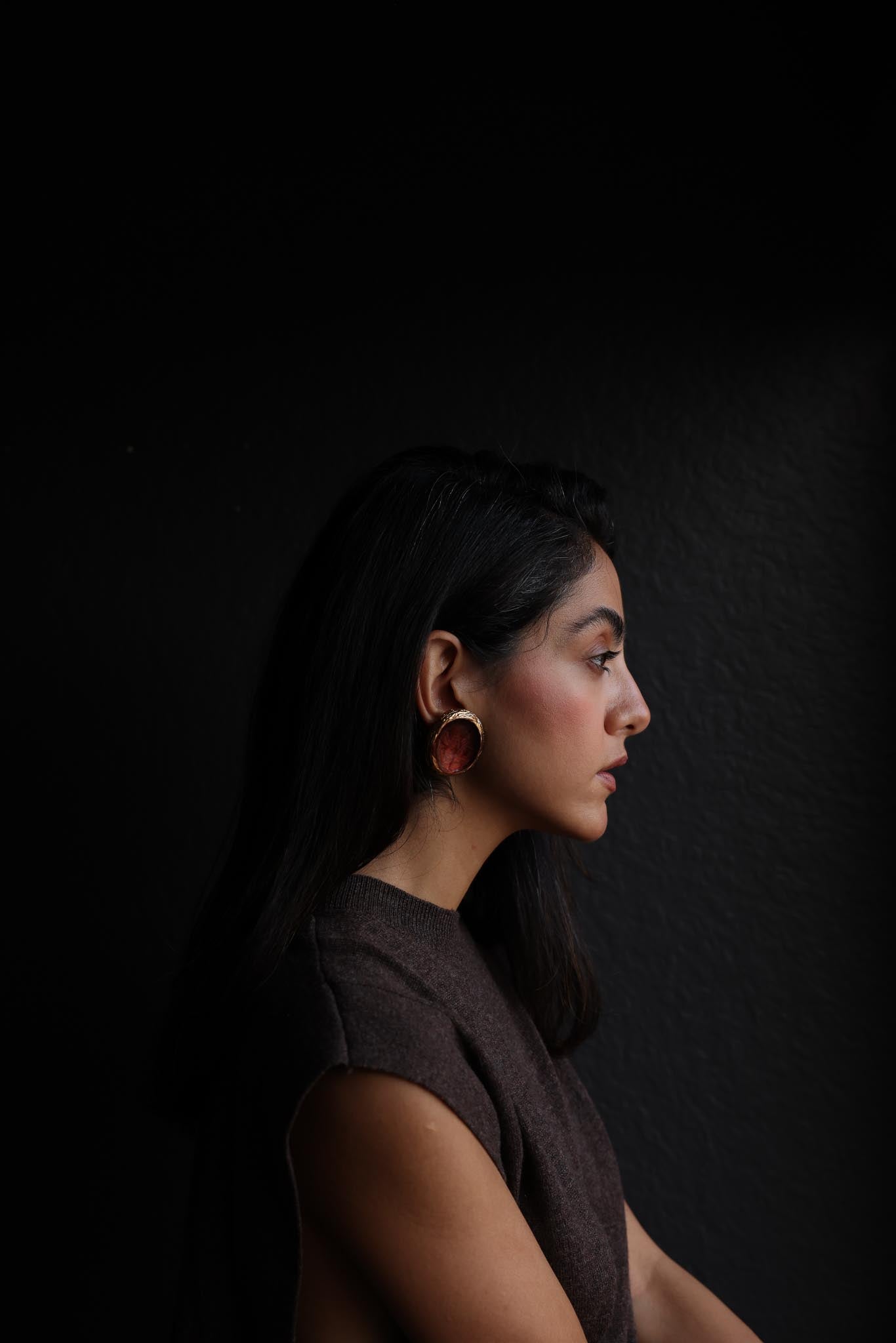Sunset  Earrings Amber|Vintage Baazaar 