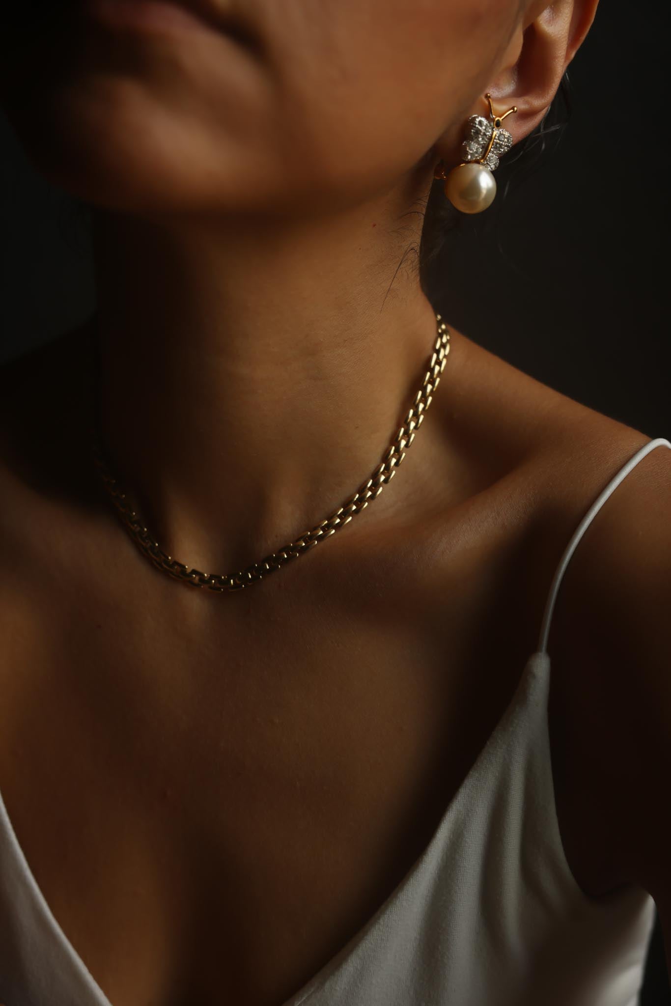 Gold Tone Chain Necklace