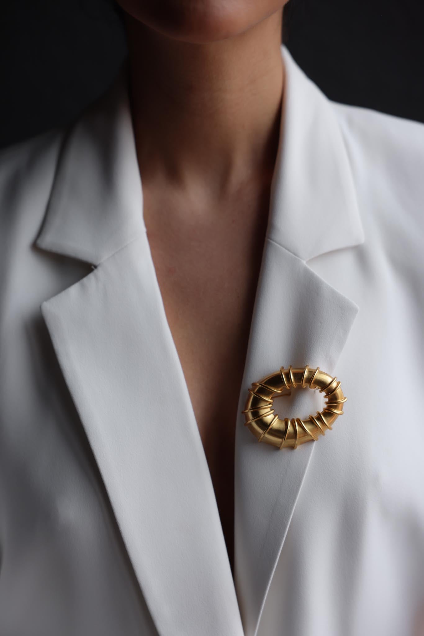 Gold-Filled Orbit Brooch|Vintage Baazaar 