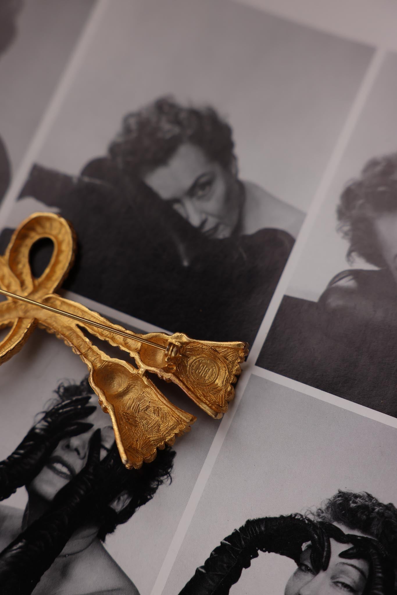 Givenchy Tassel Rope Bow Brooch|Vintage Baazaar 
