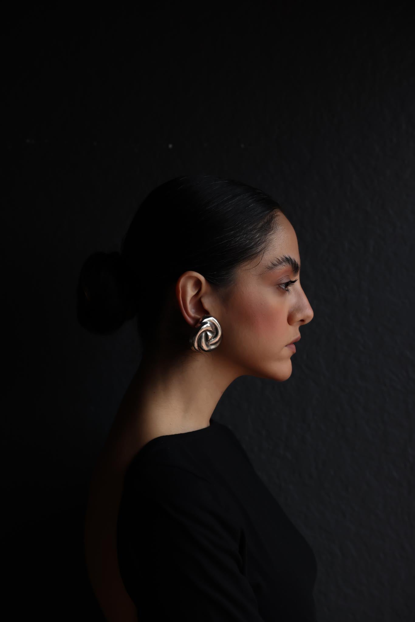 Silver Knot Clip-On Earrings|Vintage Baazaar 