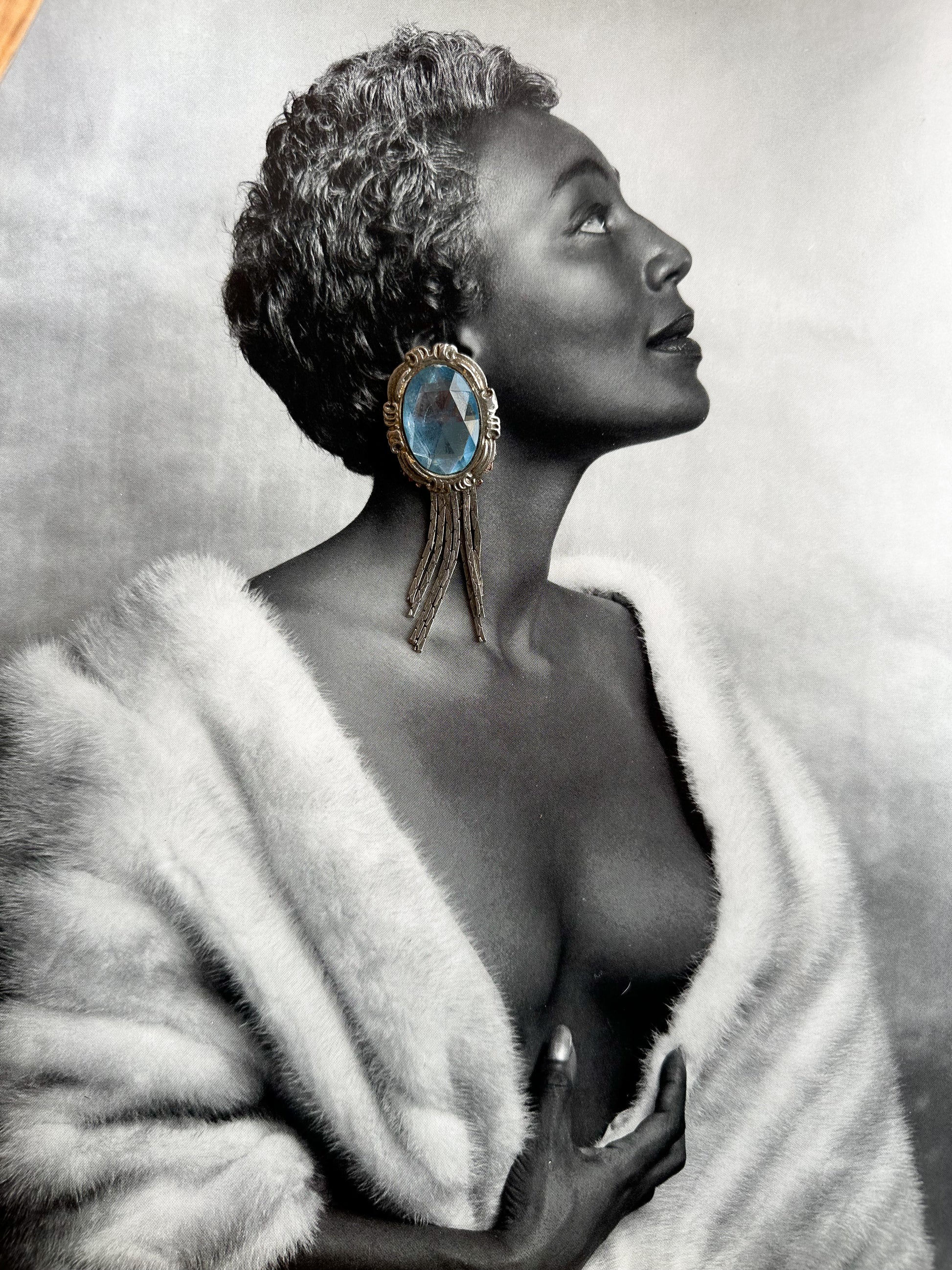 Blue Cascade Earrings|Vintage Baazaar 