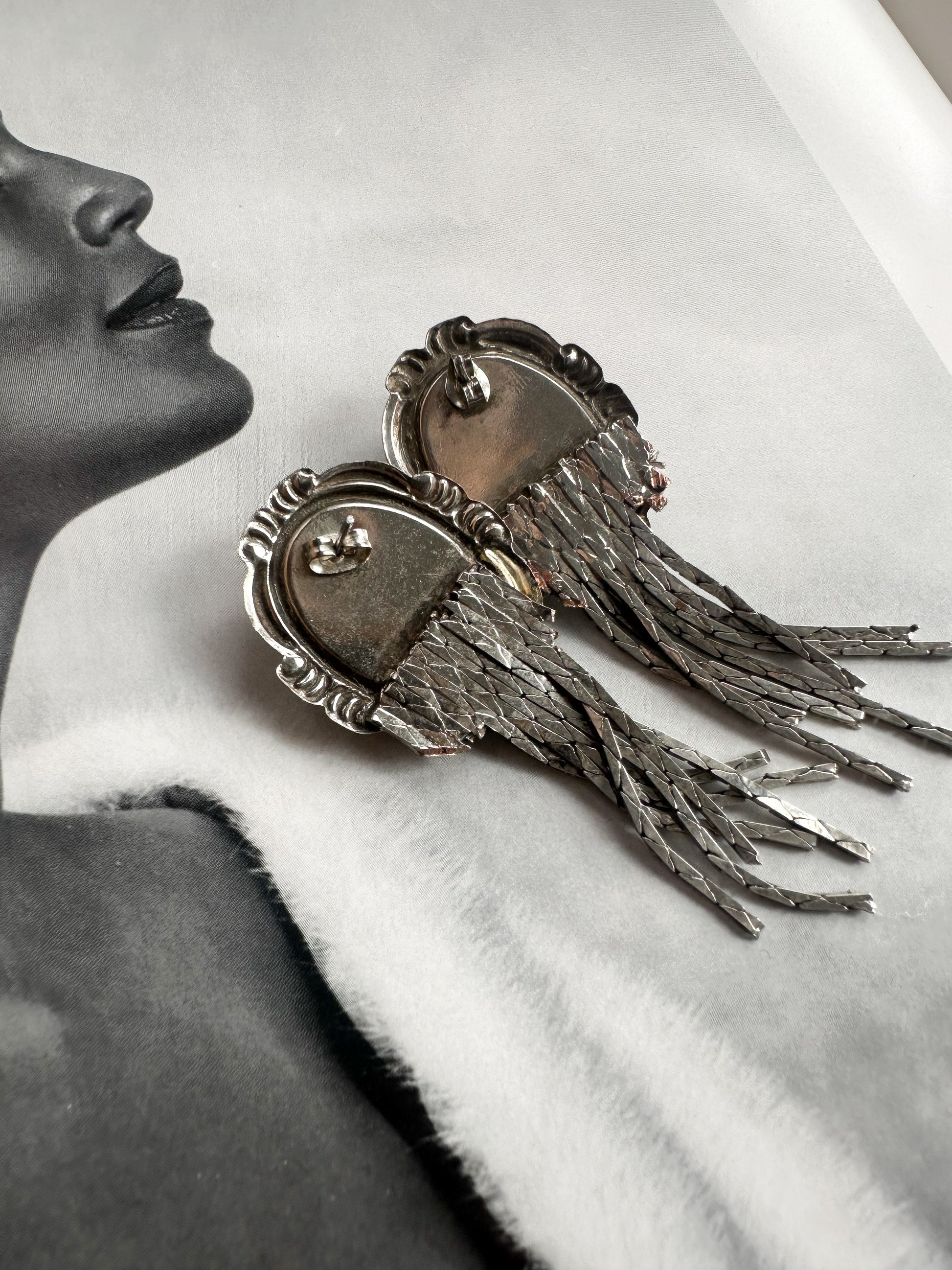 Blue Cascade Earrings|Vintage Baazaar 