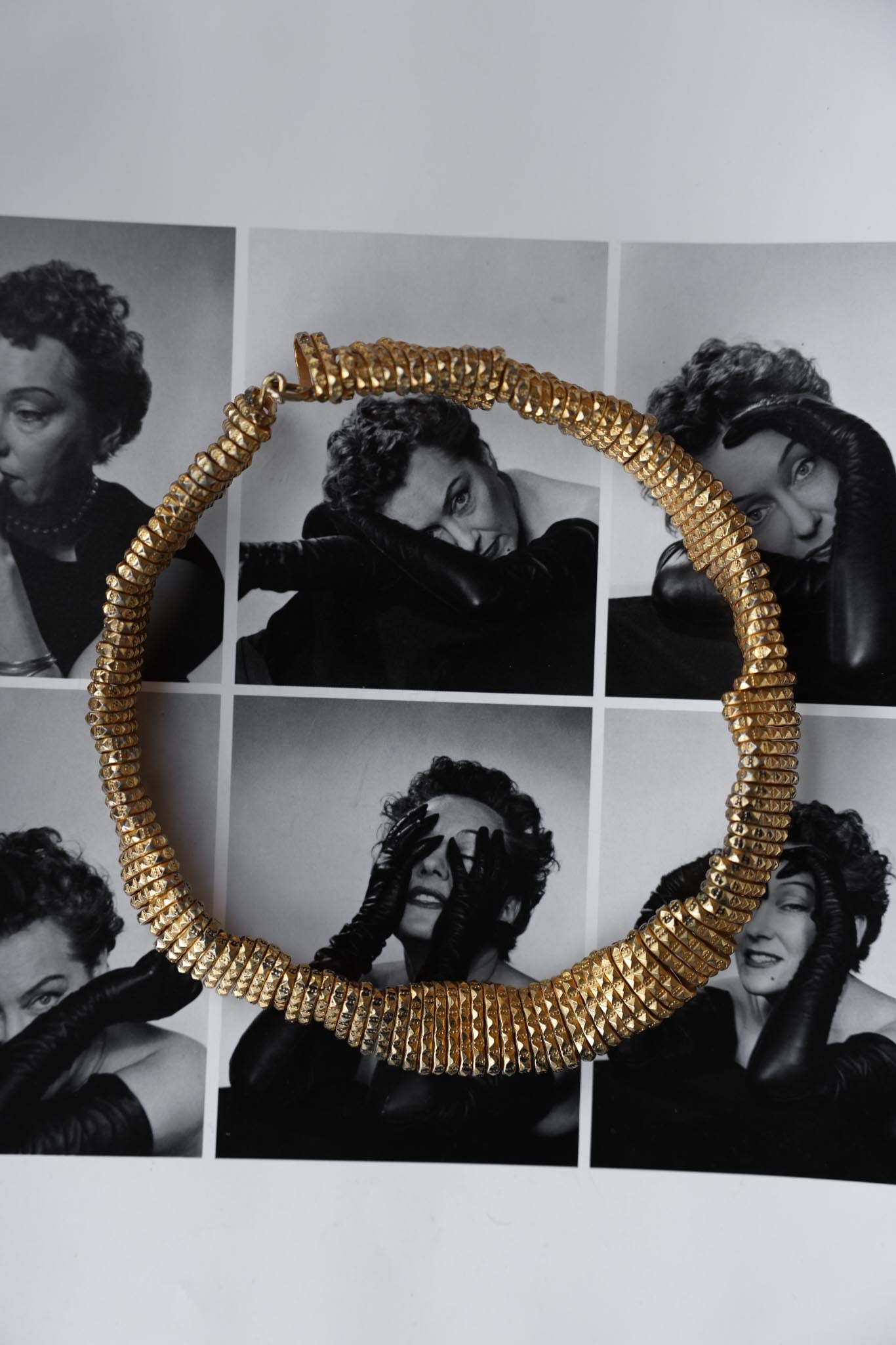 Golden Echo Collar Necklace|Vintage Baazaar 
