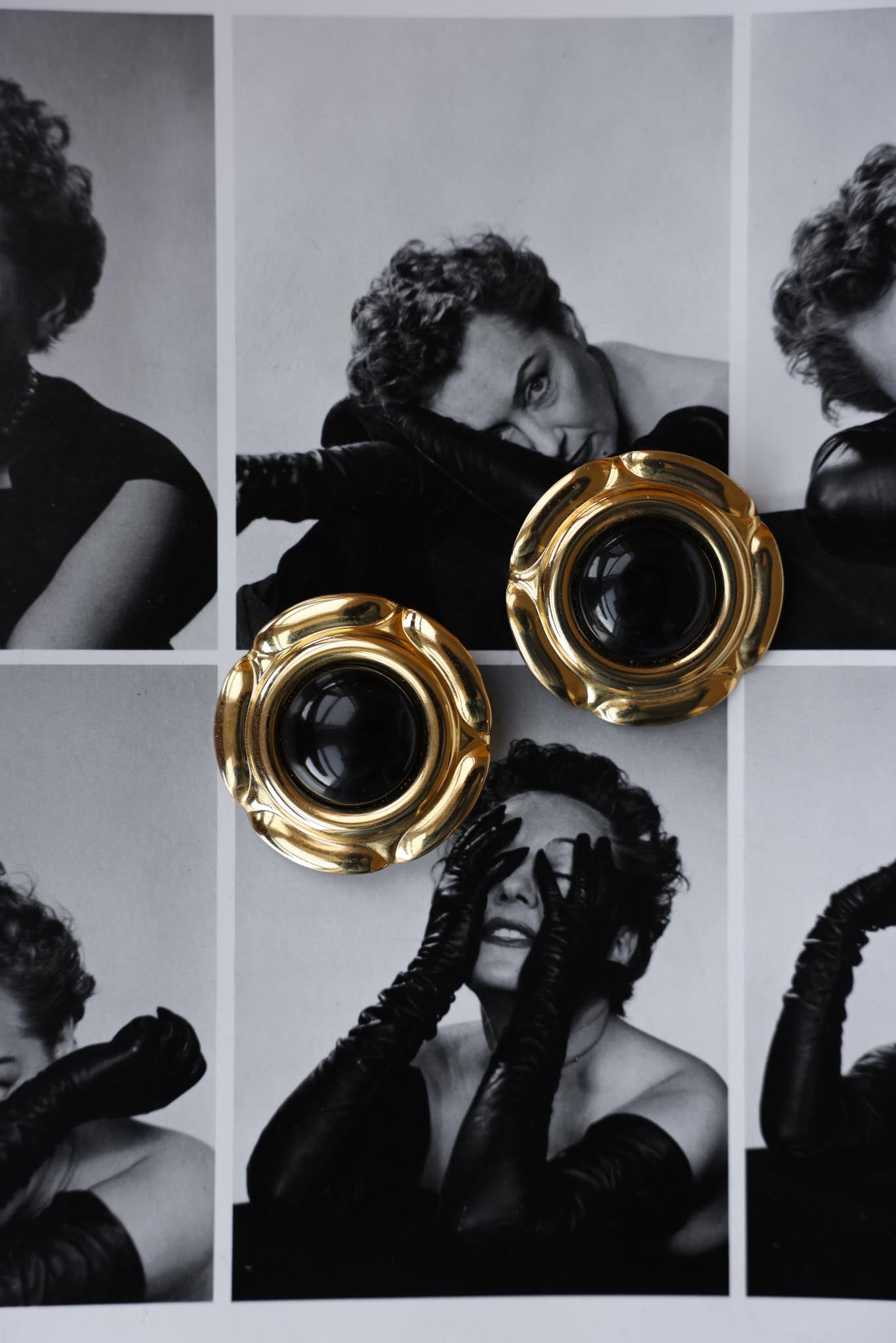 Midnight Eclipse Earrings|Vintage Baazaar 