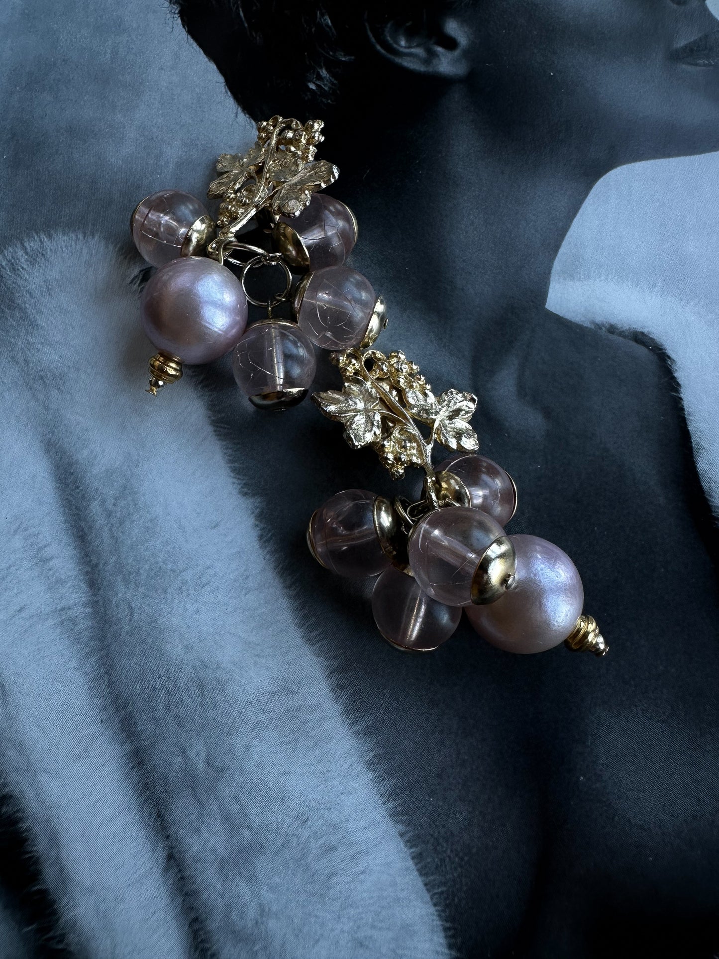 Blushing Grapevine Earrings|Vintage Baazaar 