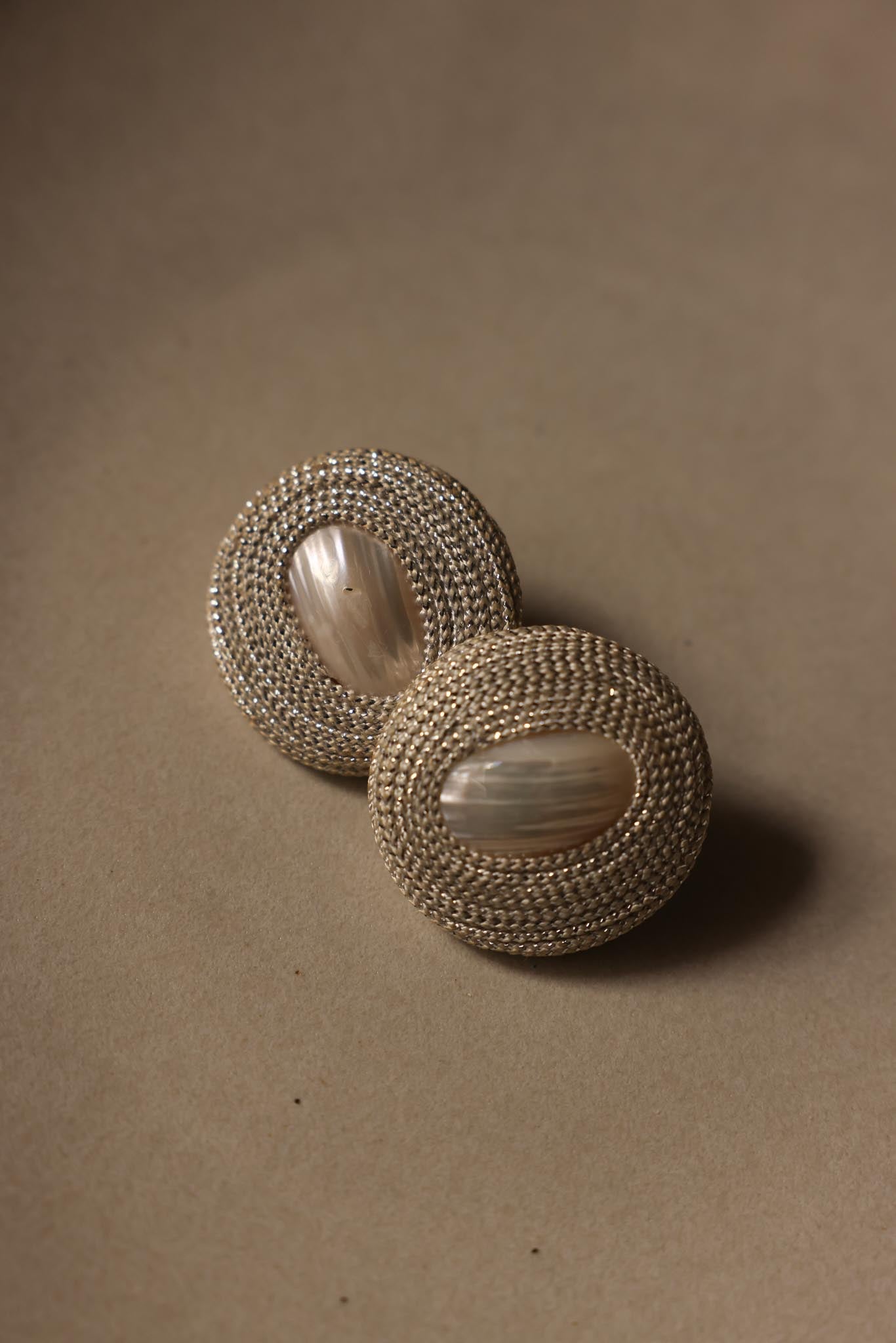 Silver-Tone Pearl Clip-On Earrings