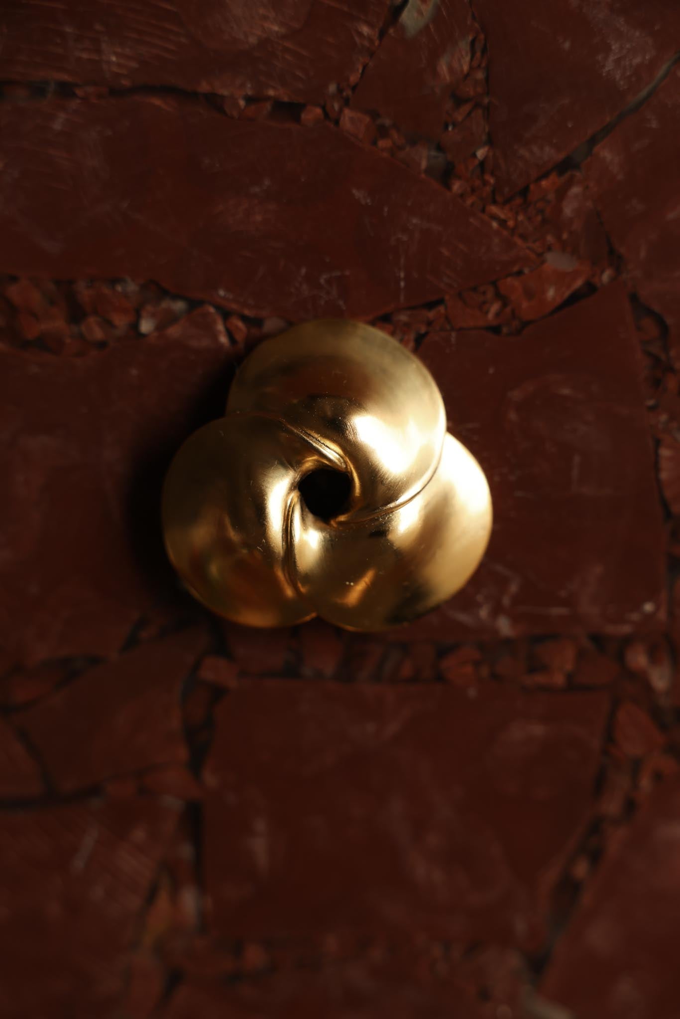 Brushed Gold Bloom Brooch|Vintage Baazaar 