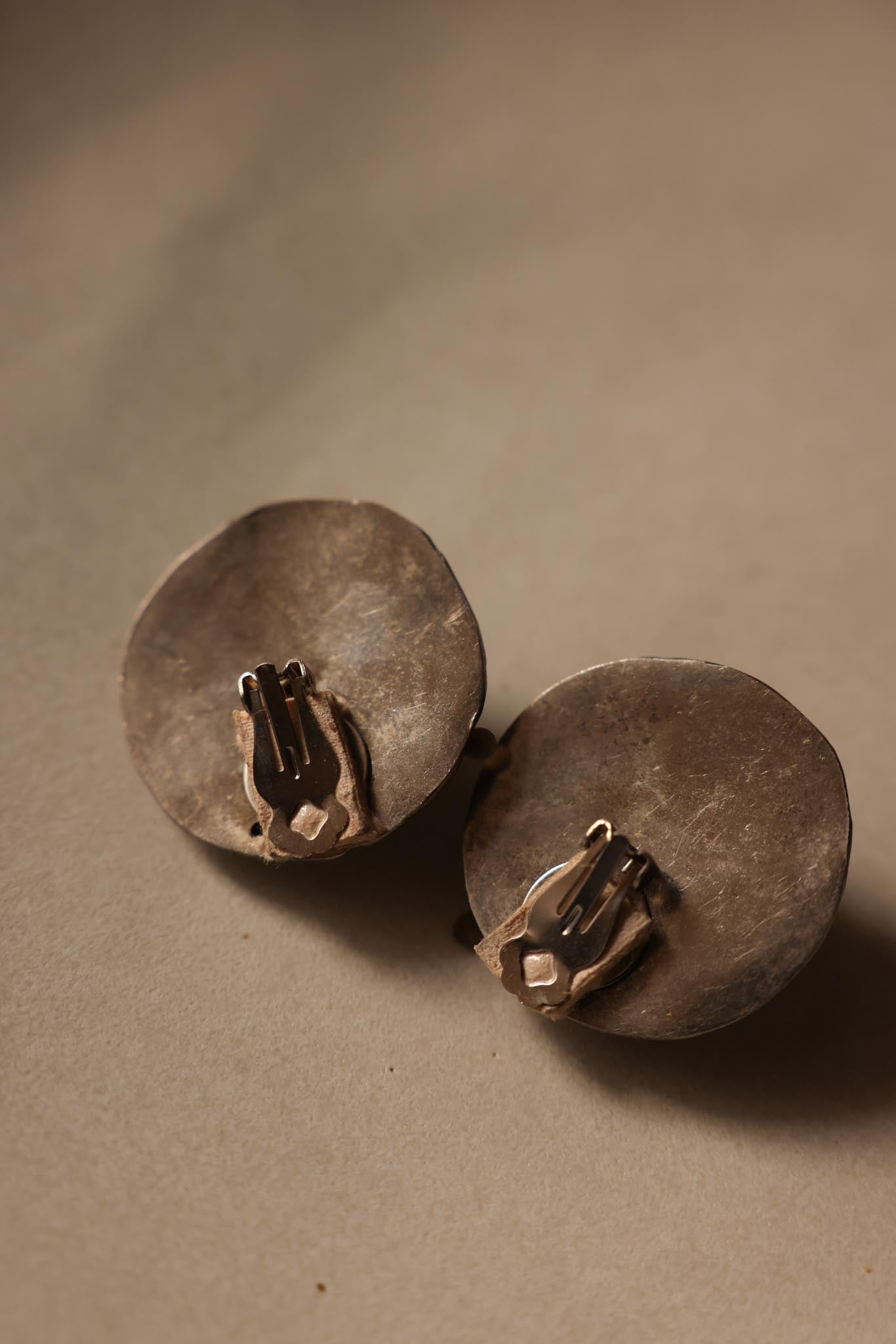 Silver-Tone Dome Clip-On Earrings with Crystal Accents