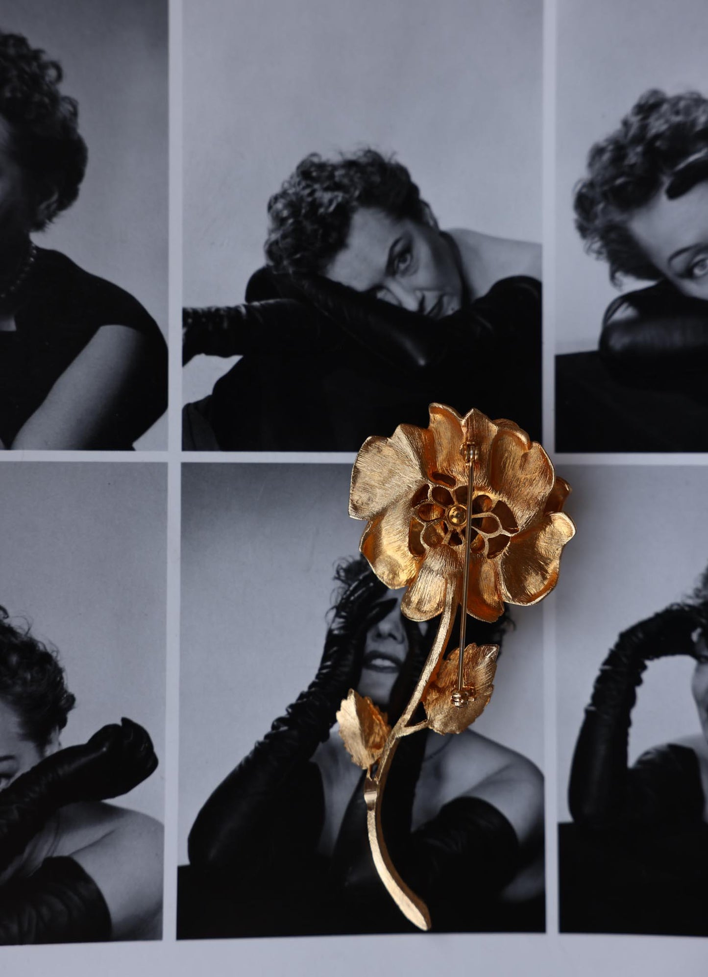 Gold Rose Brooch|Vintage Baazaar 
