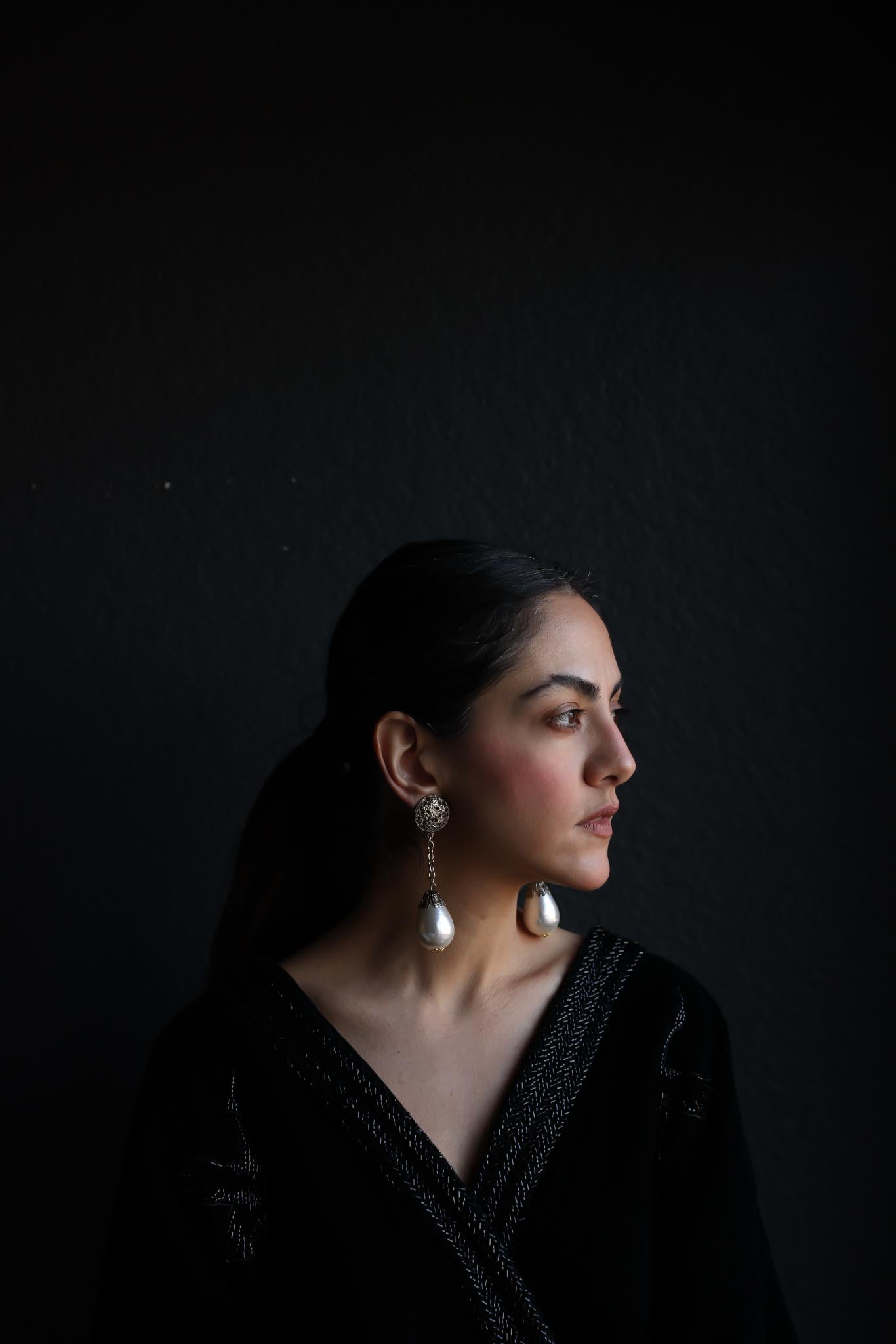 Baroque Pearl Drop Clip-On Earrings|Vintage Baazaar 