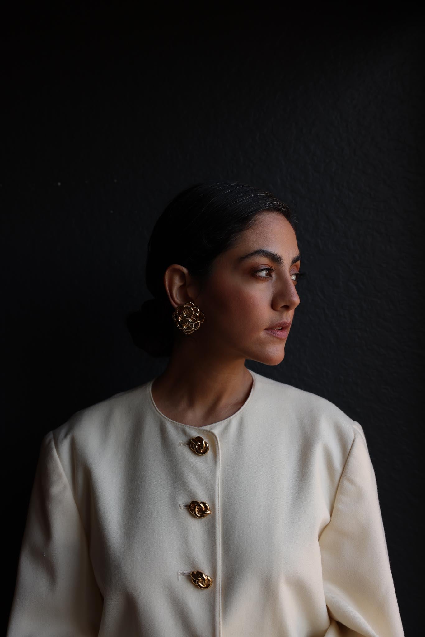 Golden Bloom Earrings|Vintage Baazaar 