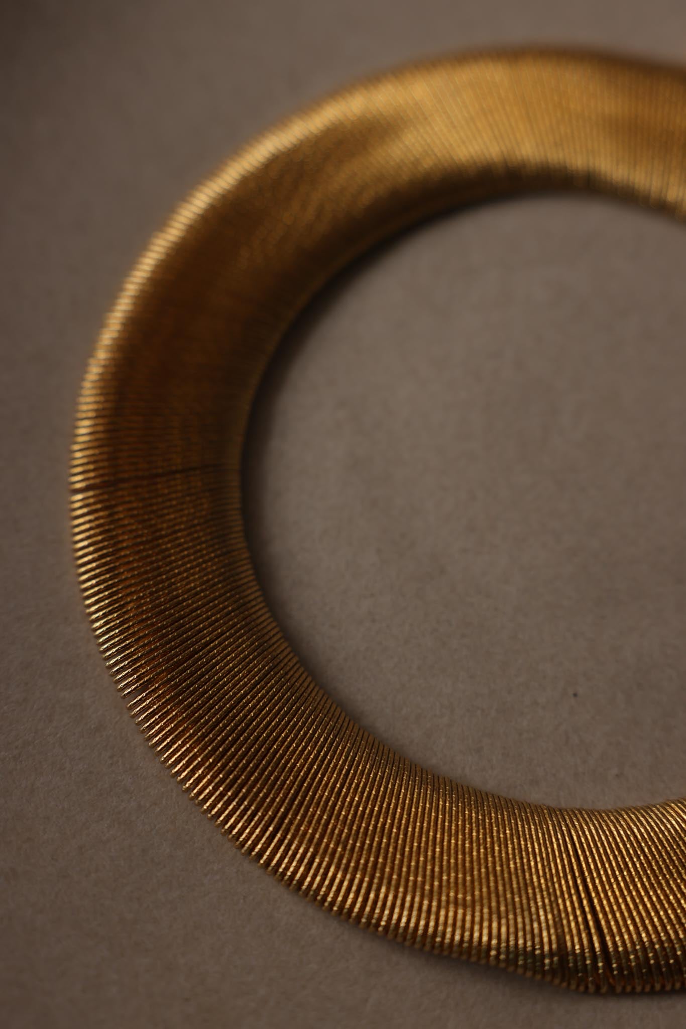 Gold Tone Collar Necklace