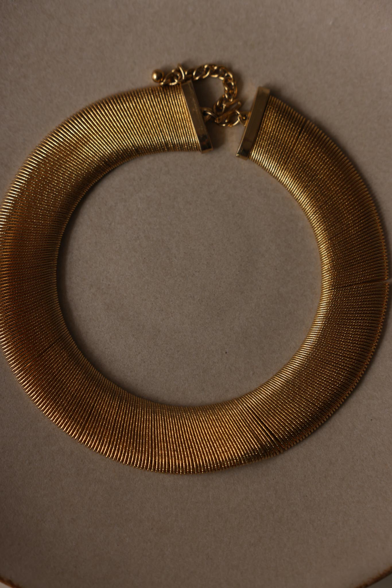 Gold Tone Collar Necklace