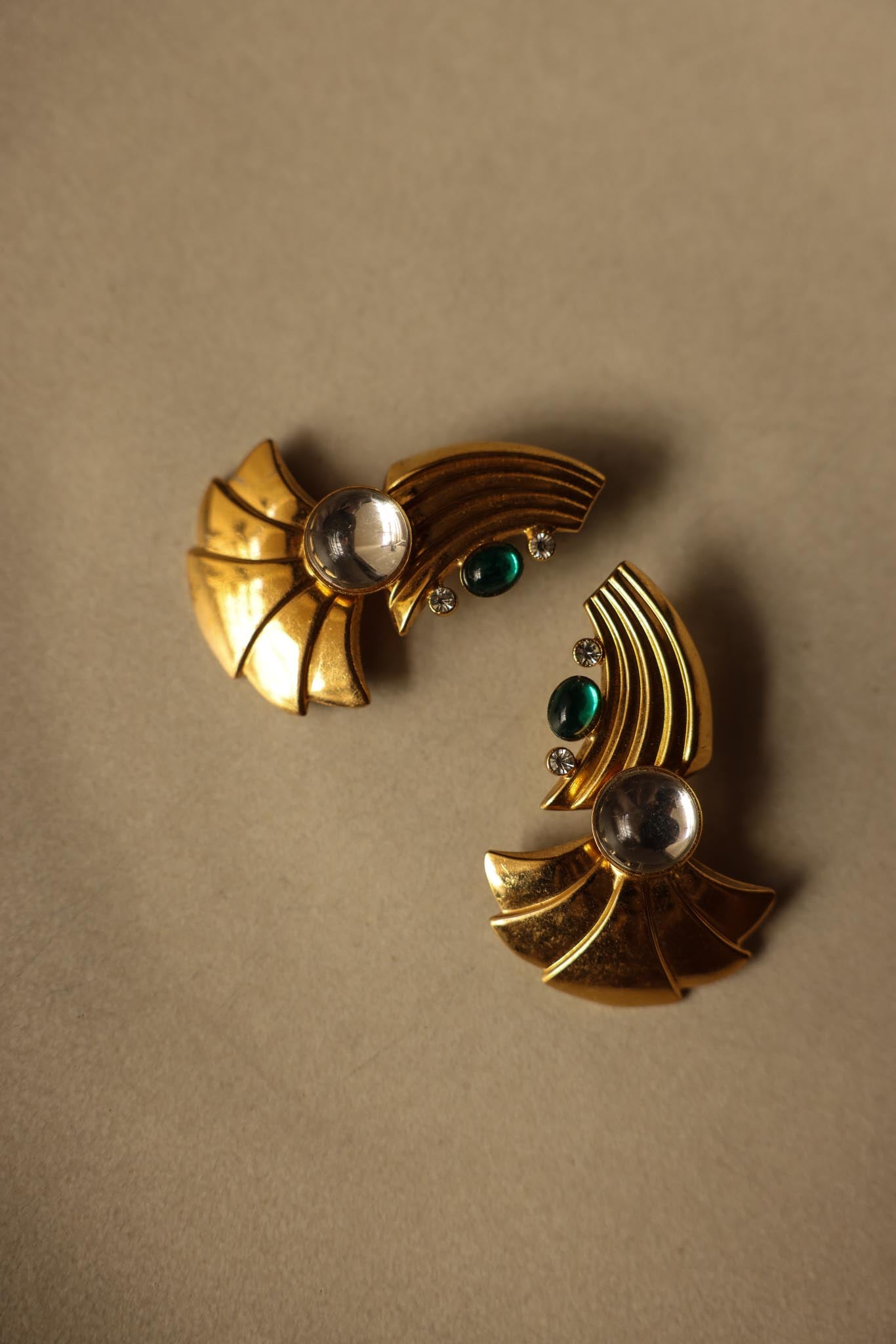 Fan Drop Earrings|Vintage Baazaar 