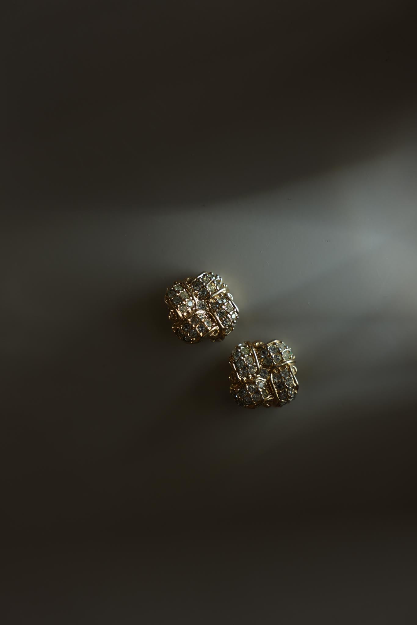 Rhinestone Clip-On Earrings