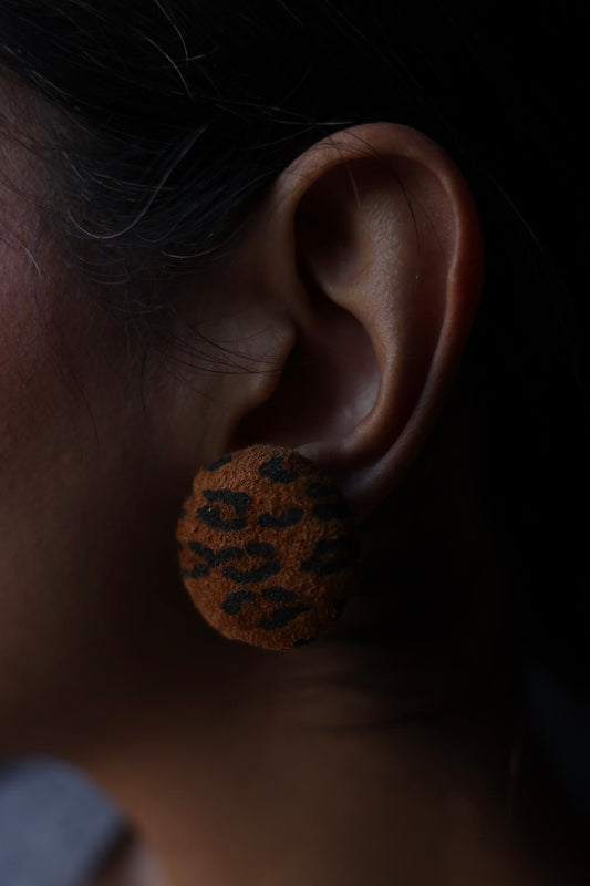Leopard  Clip-On Earrings