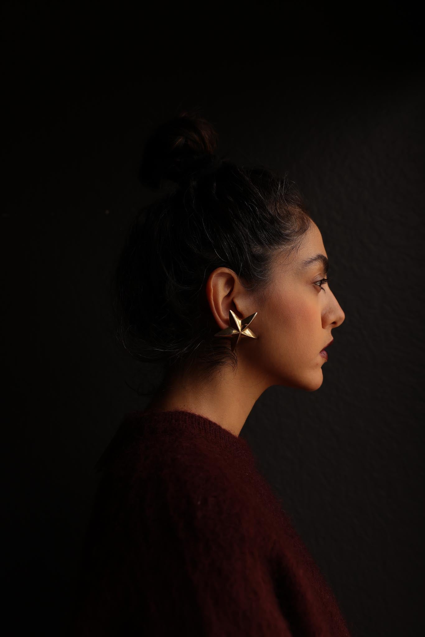 Golden Starburst Earrings|Vintage Baazaar 