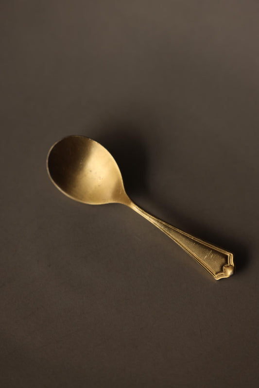 Oversized Matte Gold Spoon Statement Brooch