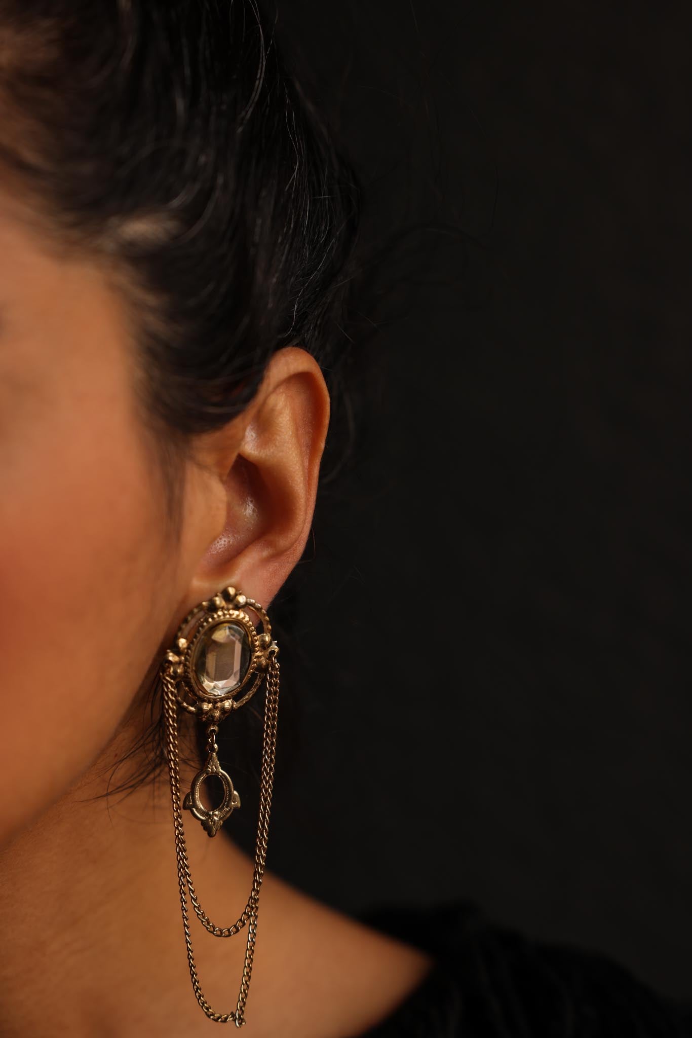 Victorian Chain Cascade Earrings|Vintage Baazaar 