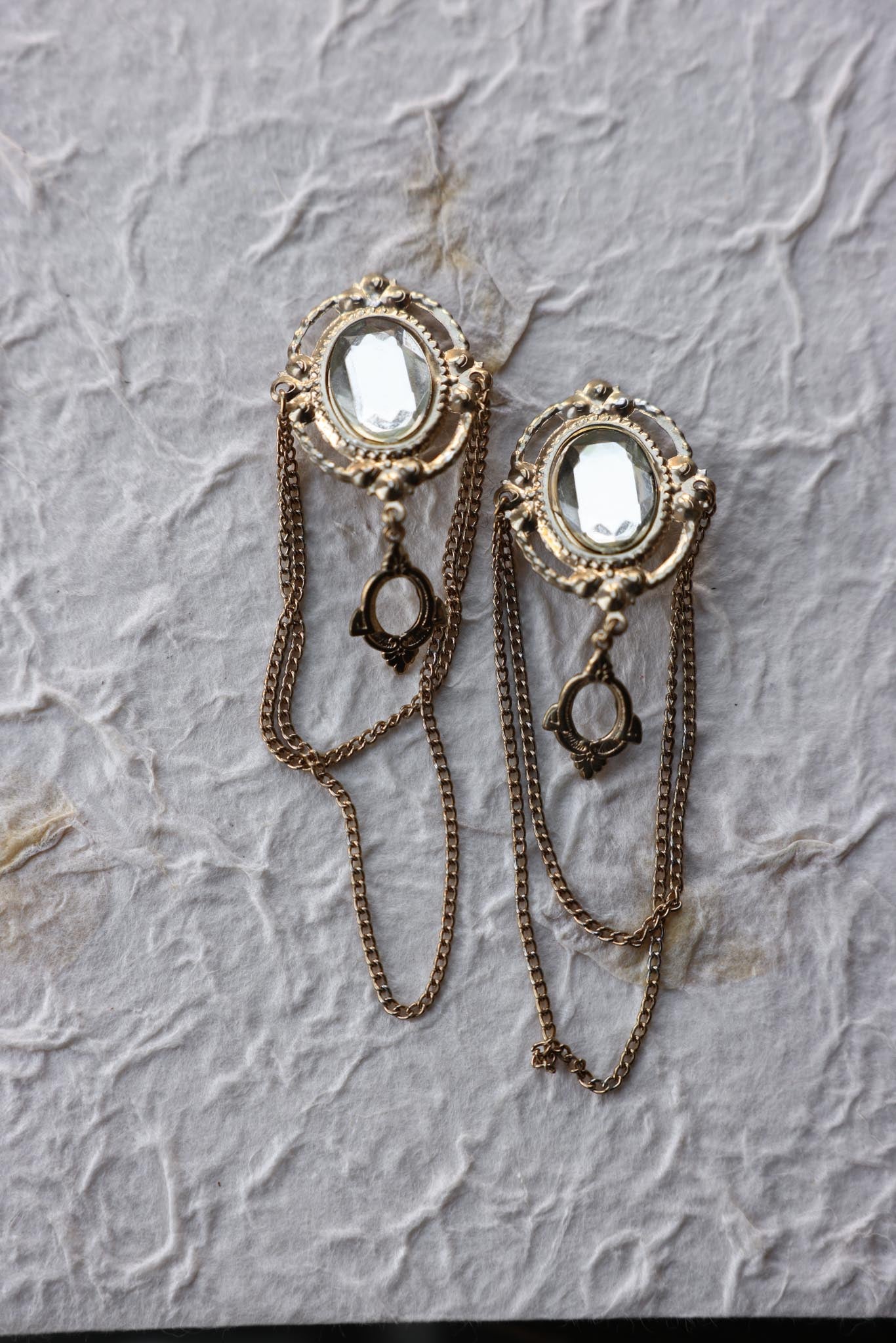 Victorian Chain Cascade Earrings|Vintage Baazaar 