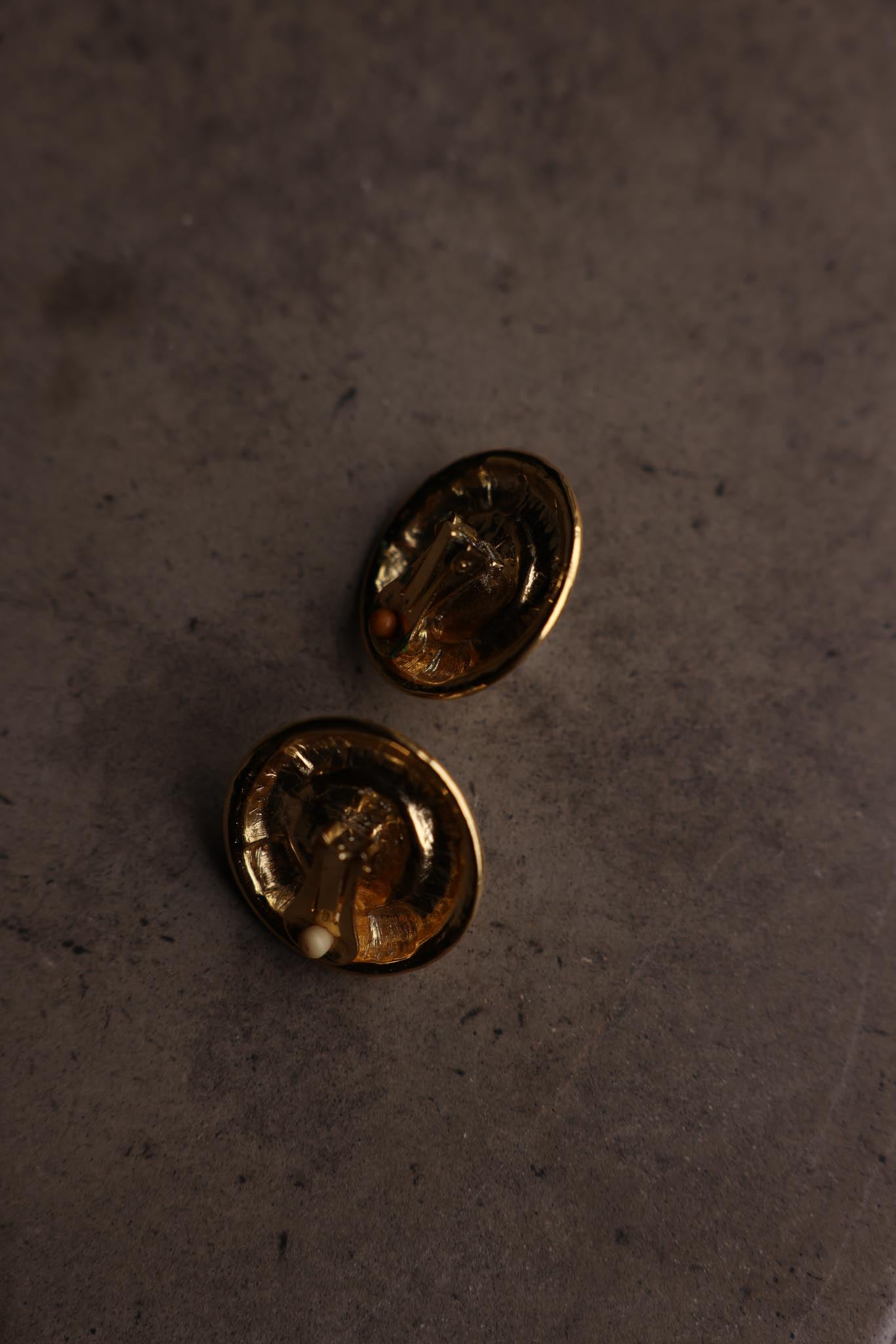 Gold-Tone Faux Pearl Clip-On Earrings