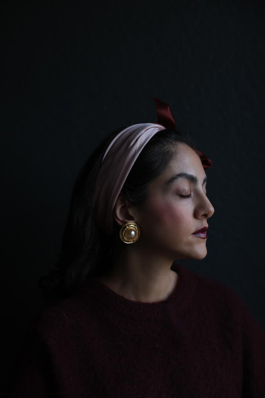 Gold-Tone Faux Pearl Clip-On Earrings