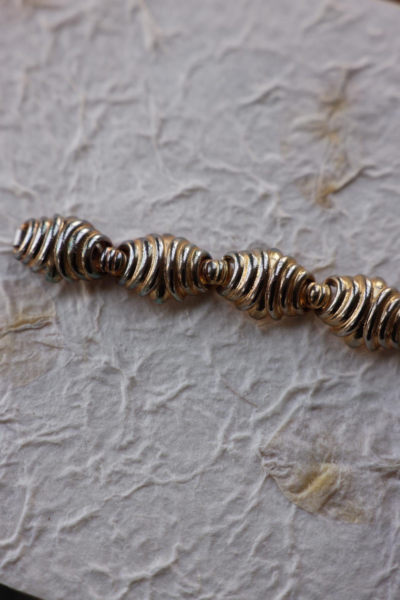 Golden Ripple Bracelet|Vintage Baazaar 
