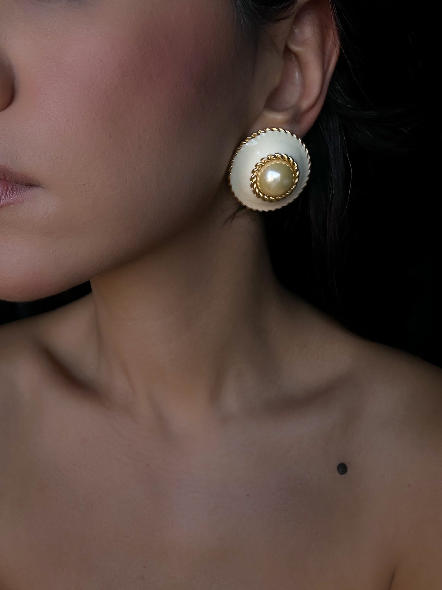 Yosca Pearl Rope Earrings|Vintage Baazaar 