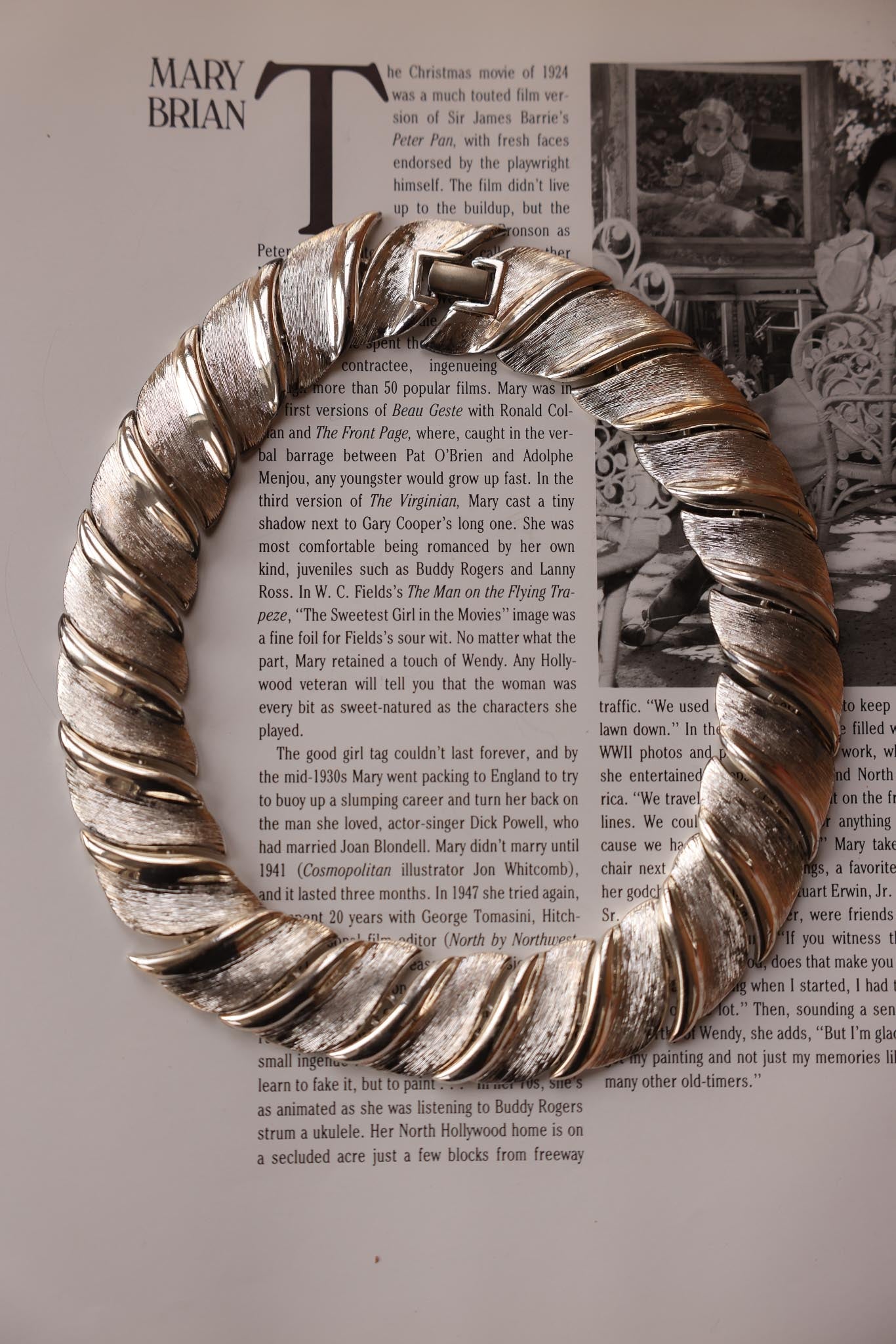 Napier Silver-Tone Statement Necklace|Vintage Baazaar 