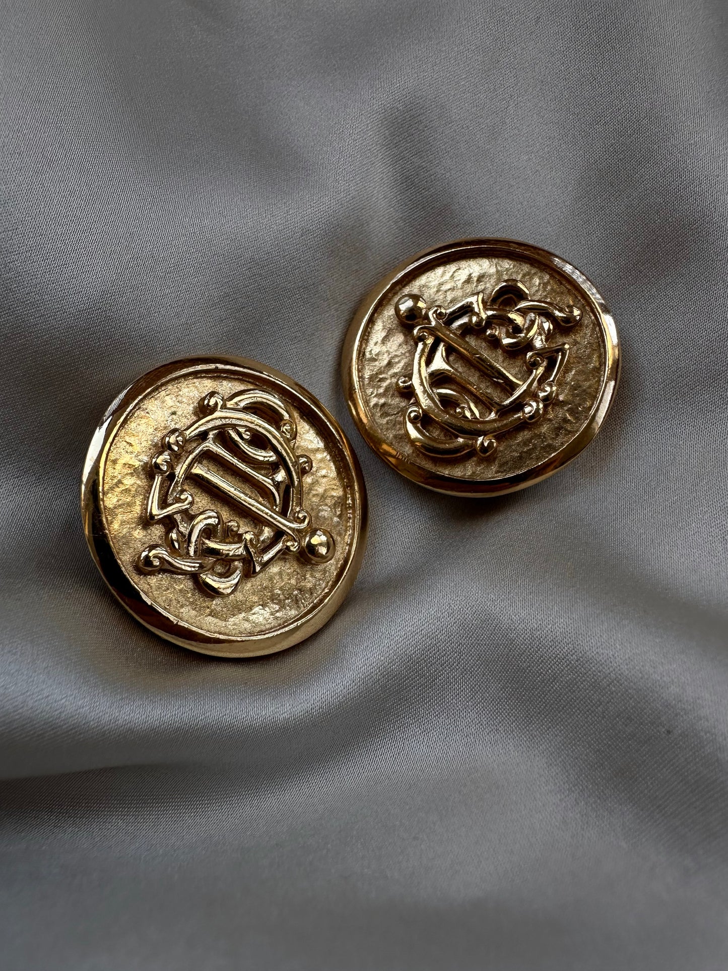 Christian Dior Monogram 1980's Earrings|Vintage Baazaar 