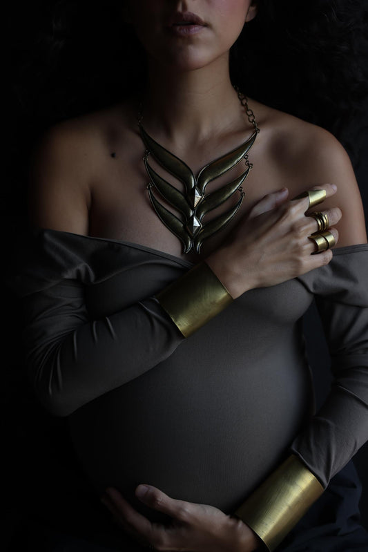 Handcrafted Brass Cuff Bracelet 2.5"