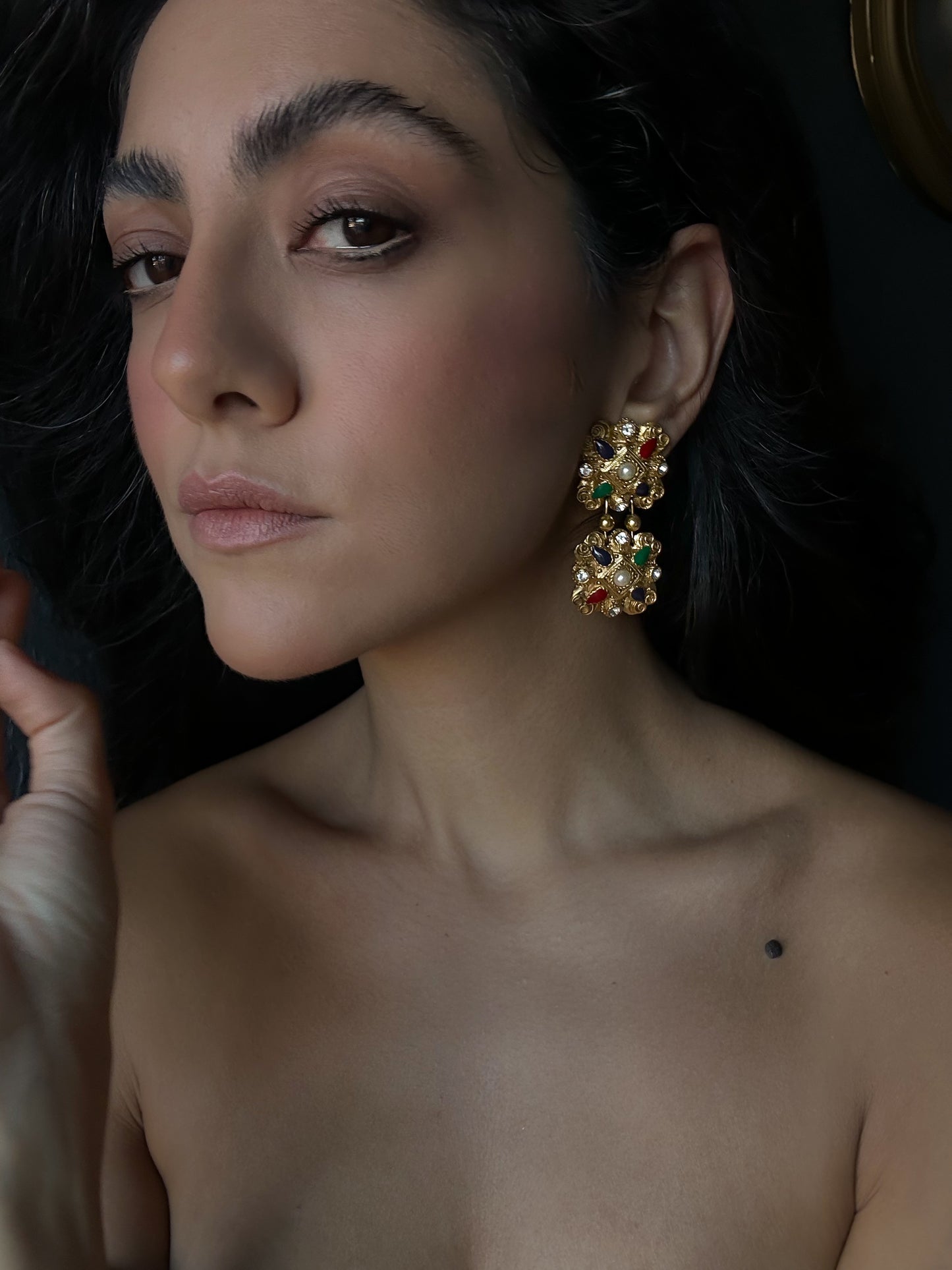Majestic Mosaic Earrings|Vintage Baazaar 