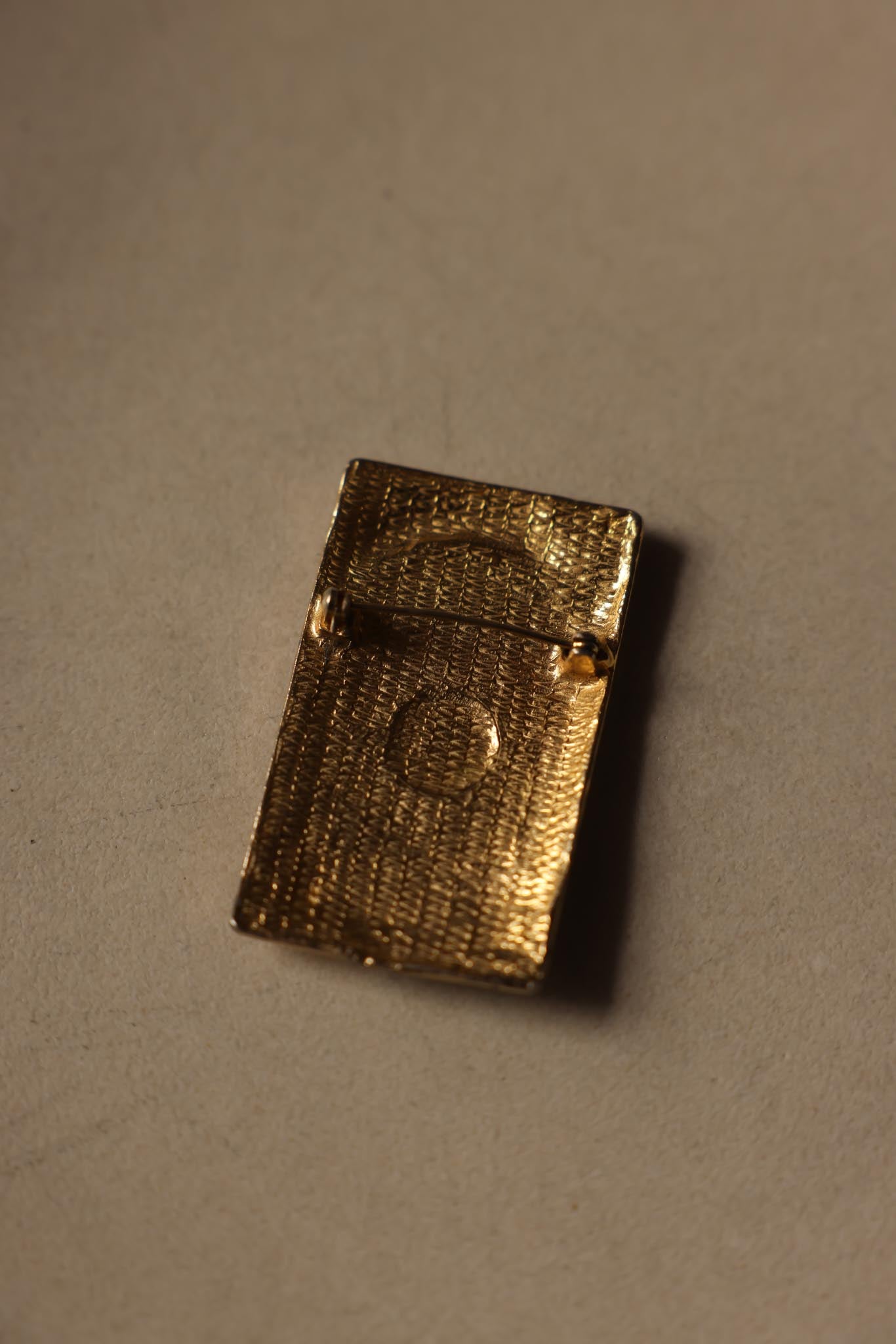 Modernist Gold-Tone Brooch