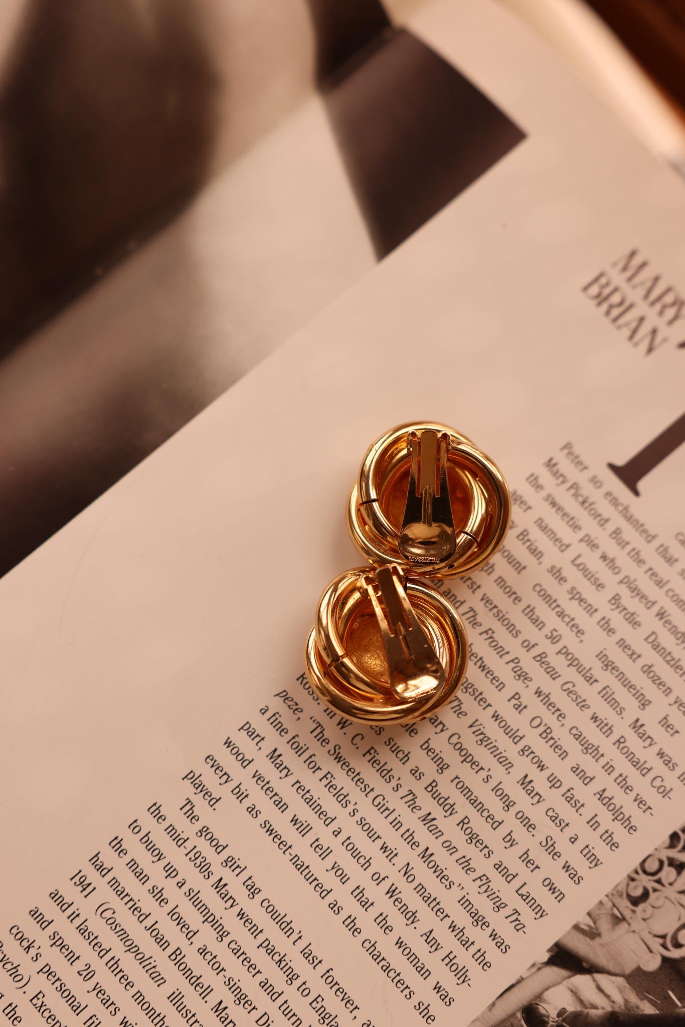 Golden Flame Earrings|Vintage Baazaar 