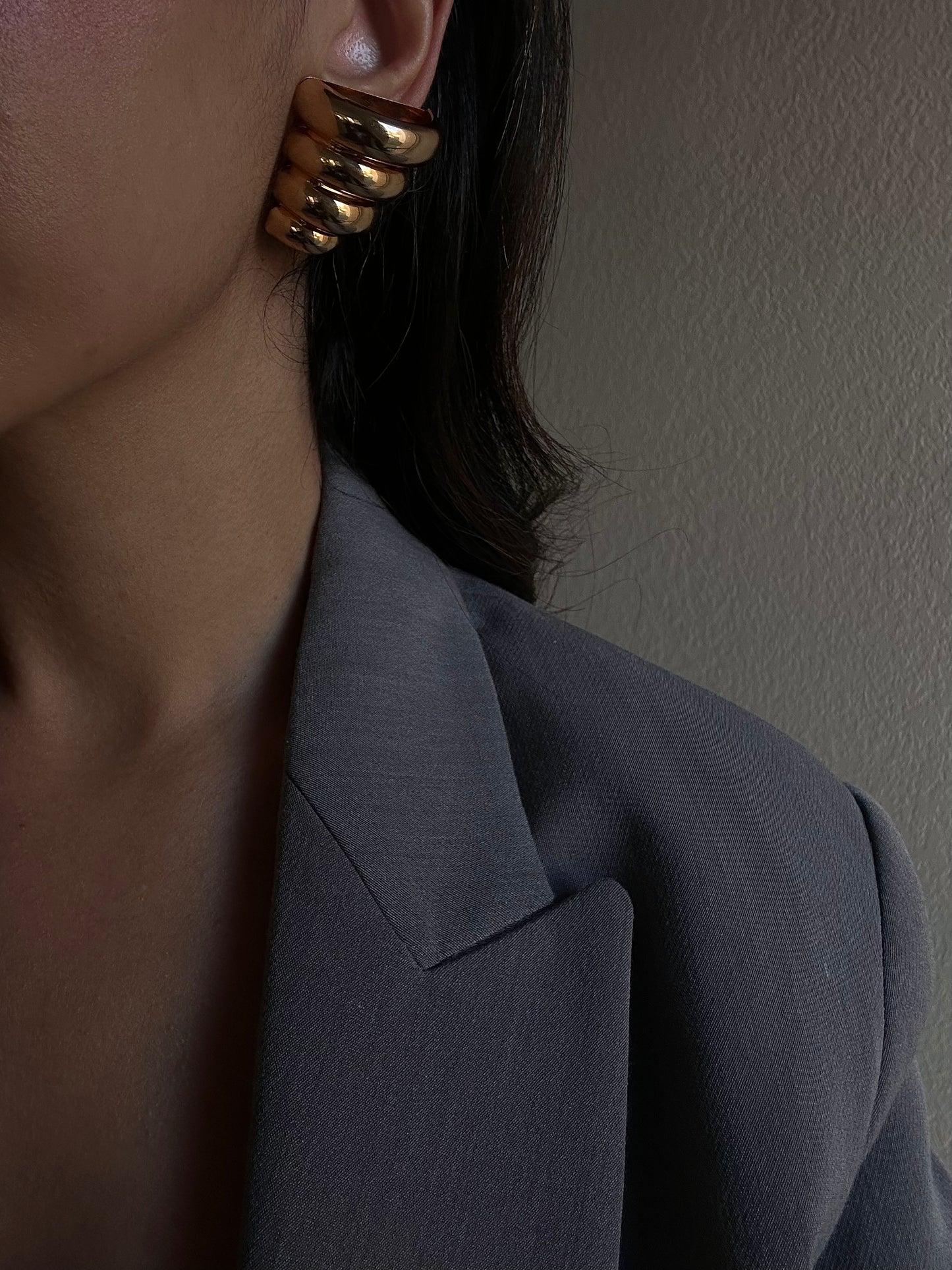 Golden Spiral Earrings|Vintage Baazaar 