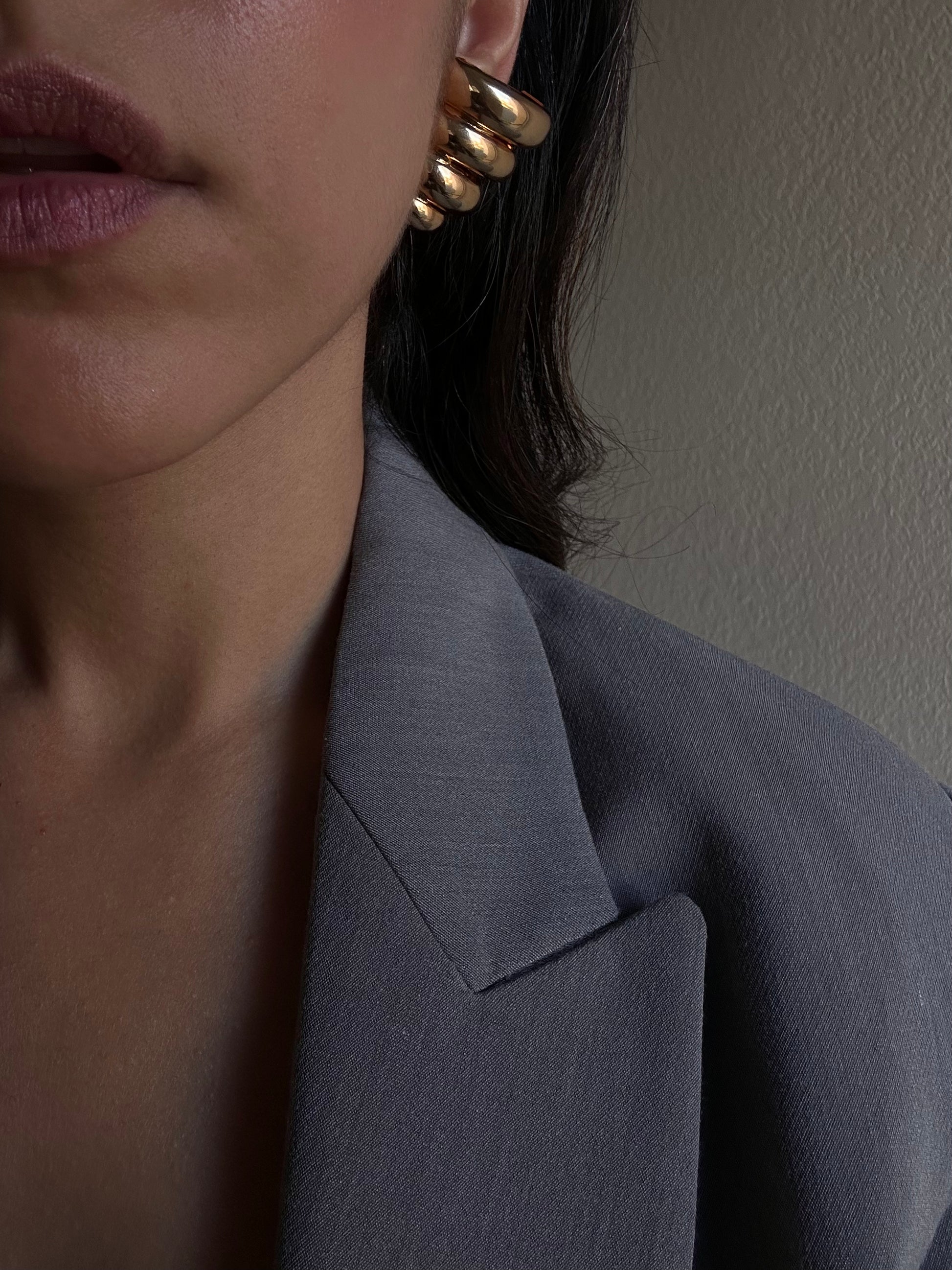 Golden Spiral Earrings|Vintage Baazaar 