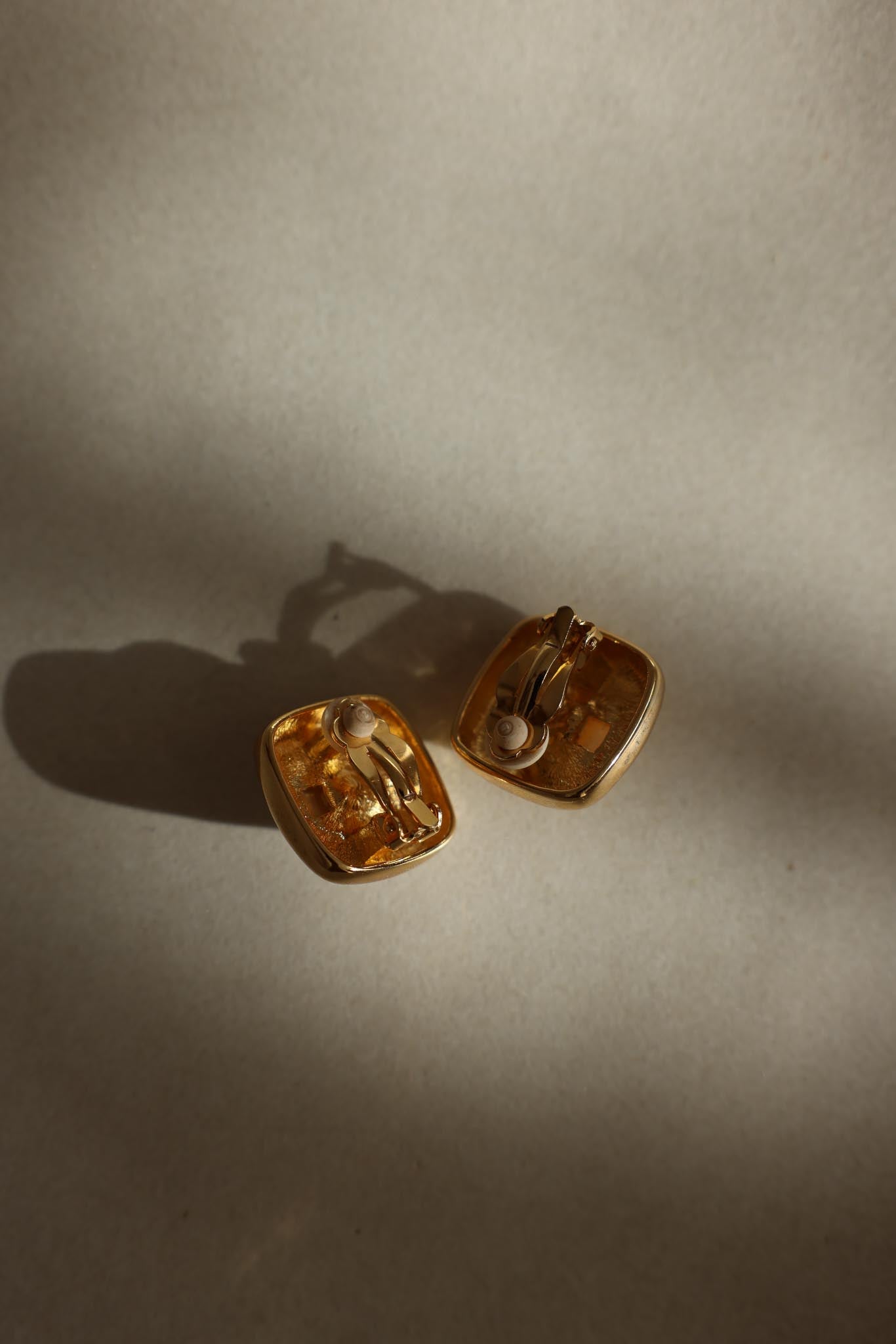 Gold-Tone Faux Pearl Clip-On Earrings