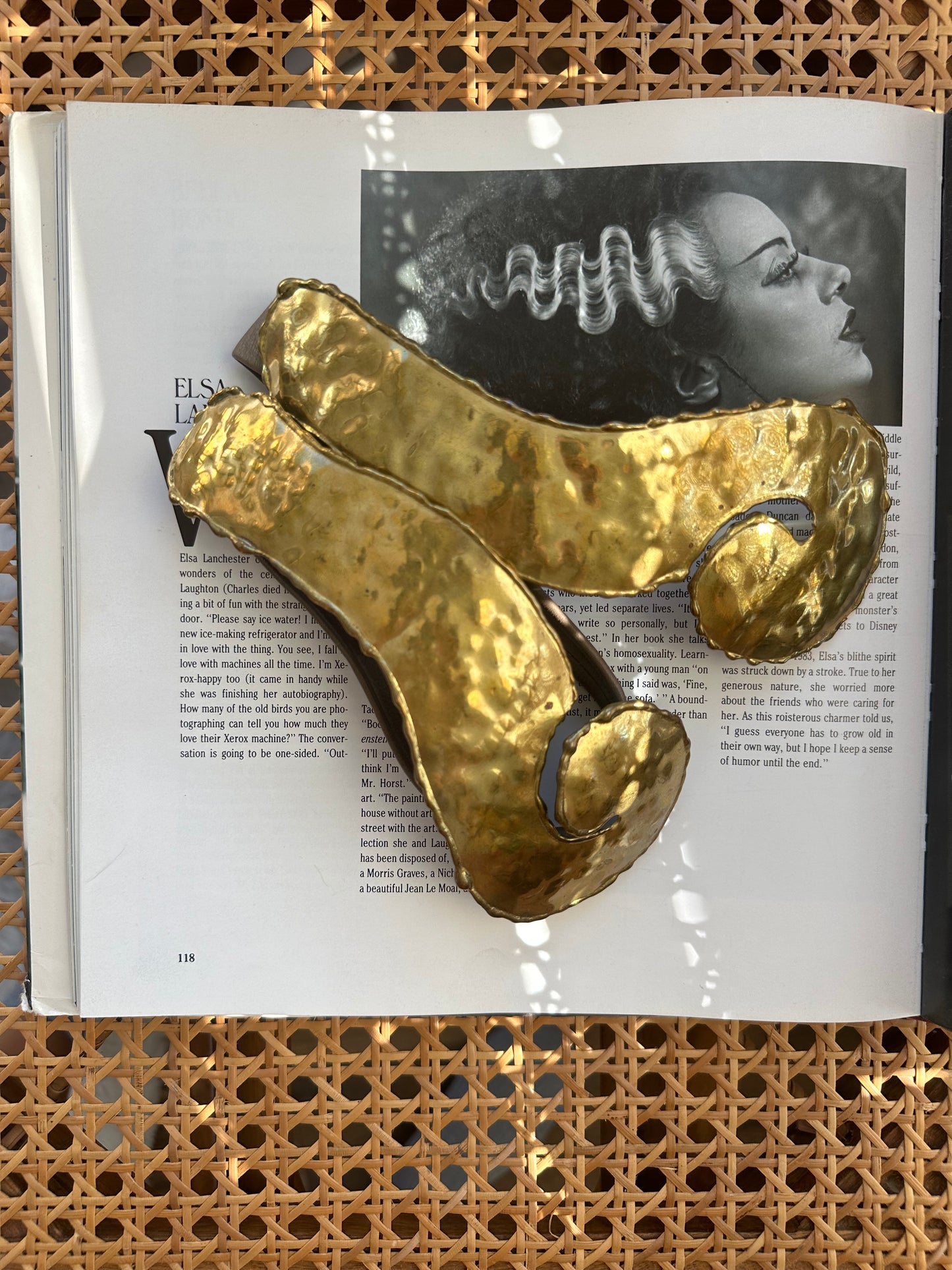 Brutalist Brass Belt|Vintage Baazaar 