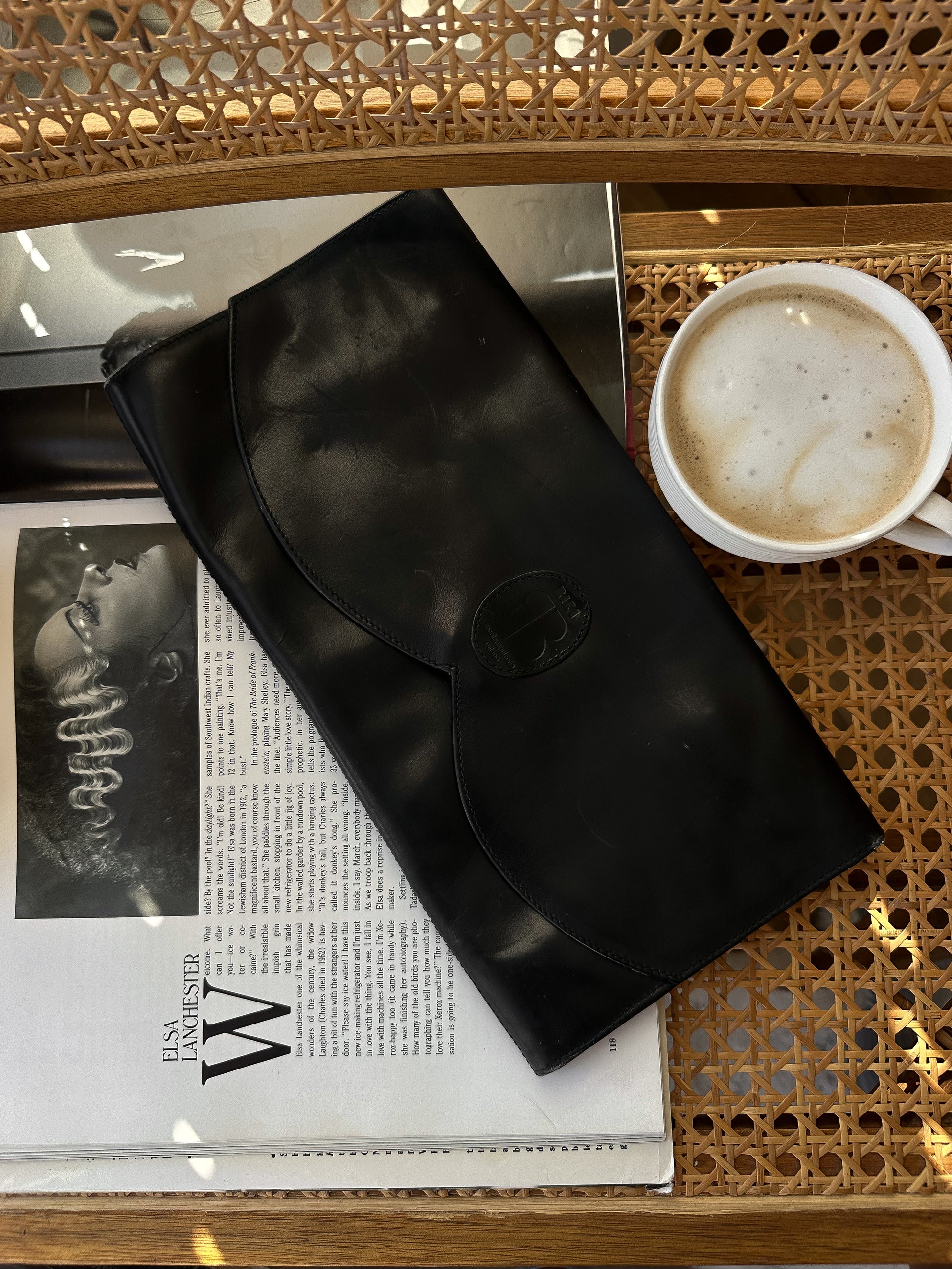 Biki Black Clutch|Vintage Baazaar 