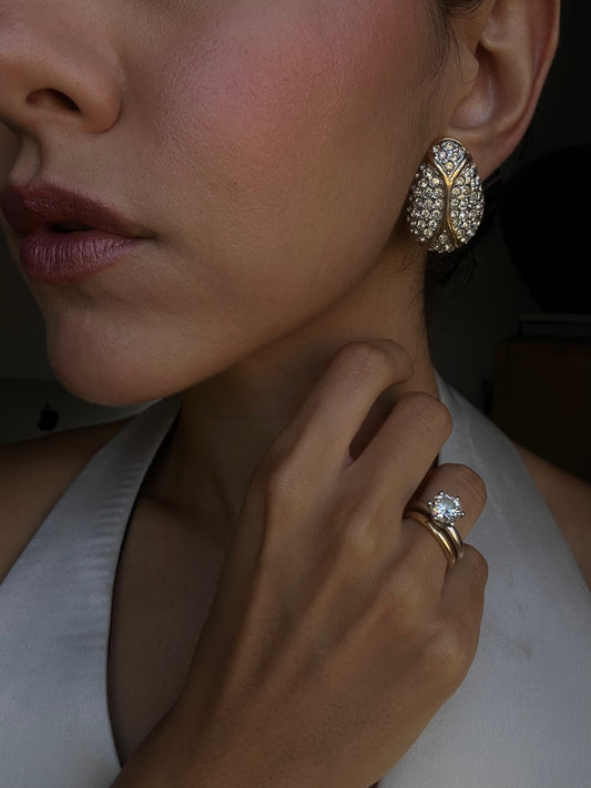 Crystal Garden Earrings|Vintage Baazaar 
