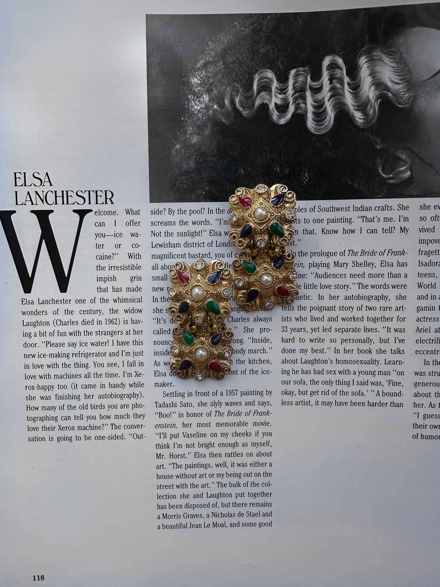 Majestic Mosaic Earrings|Vintage Baazaar 